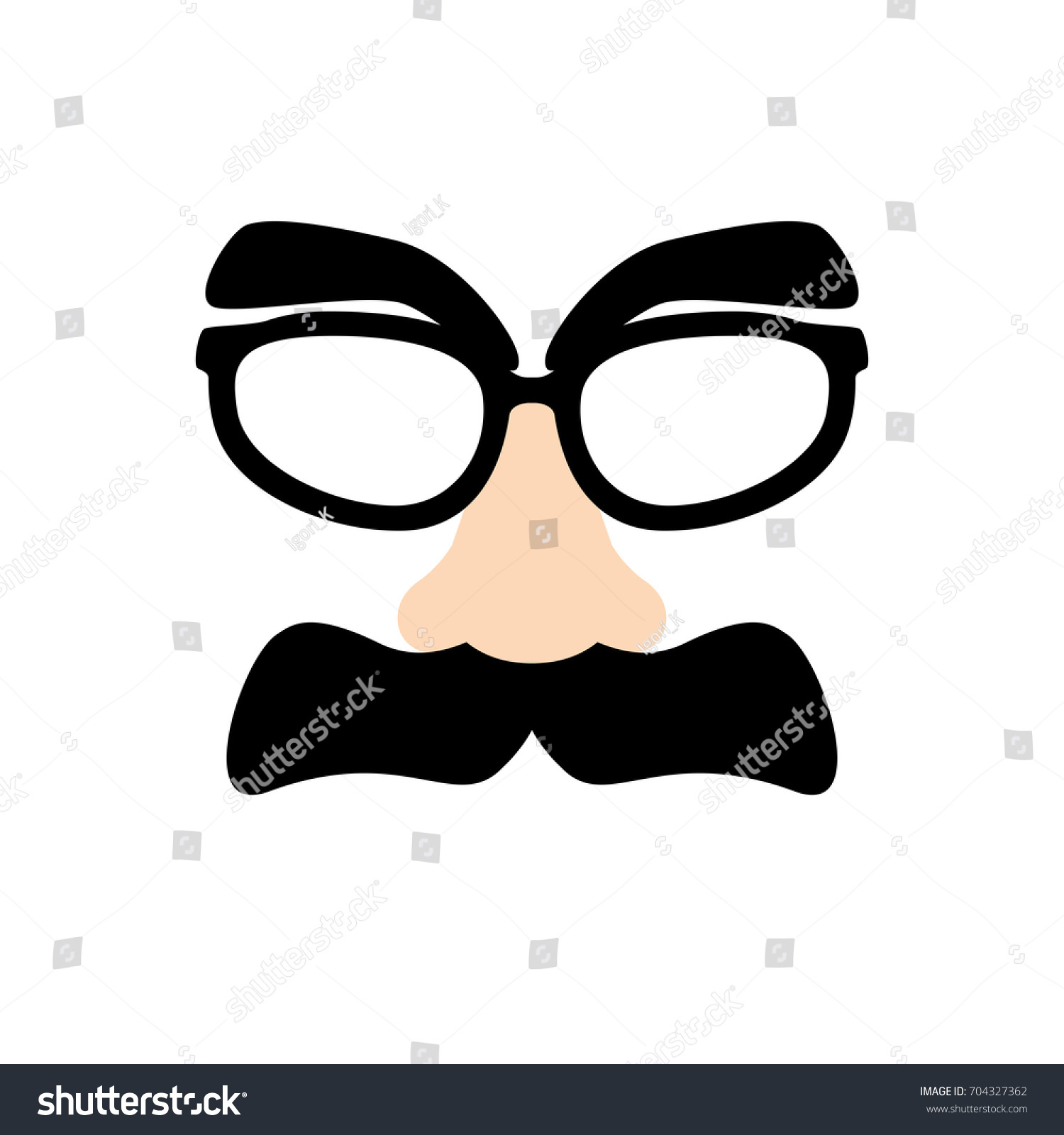 Disguise Mask Vector Illustration Stock Vector (Royalty Free) 704327362