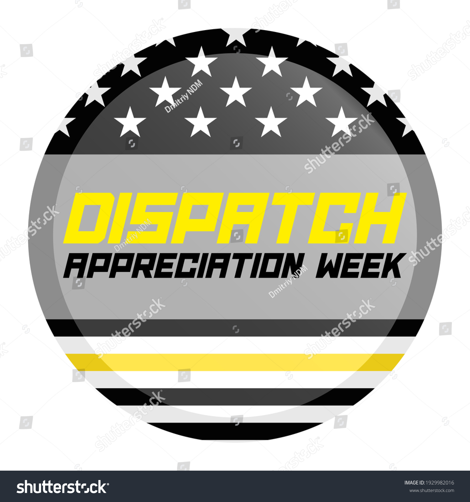 Dispatch Appreciation Week Observed Each Year Stock Vector (Royalty