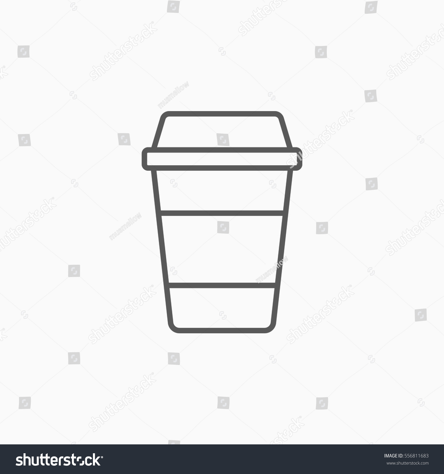 SVG of Disposable coffee cup icon svg