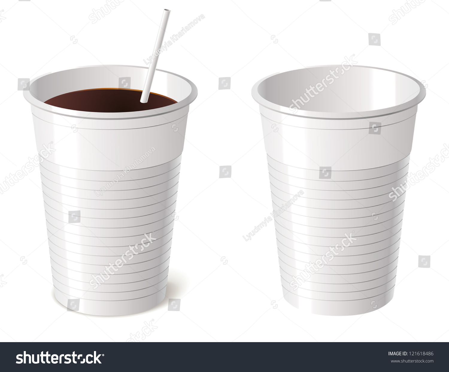 SVG of Disposable cup, isolated on white background, vector illustration svg