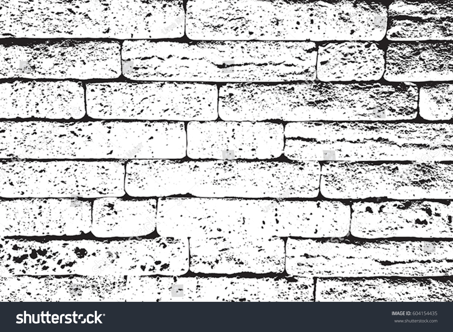 Distress Brick Wall Masonry Overlay Texture Stock Vector 604154435 ...