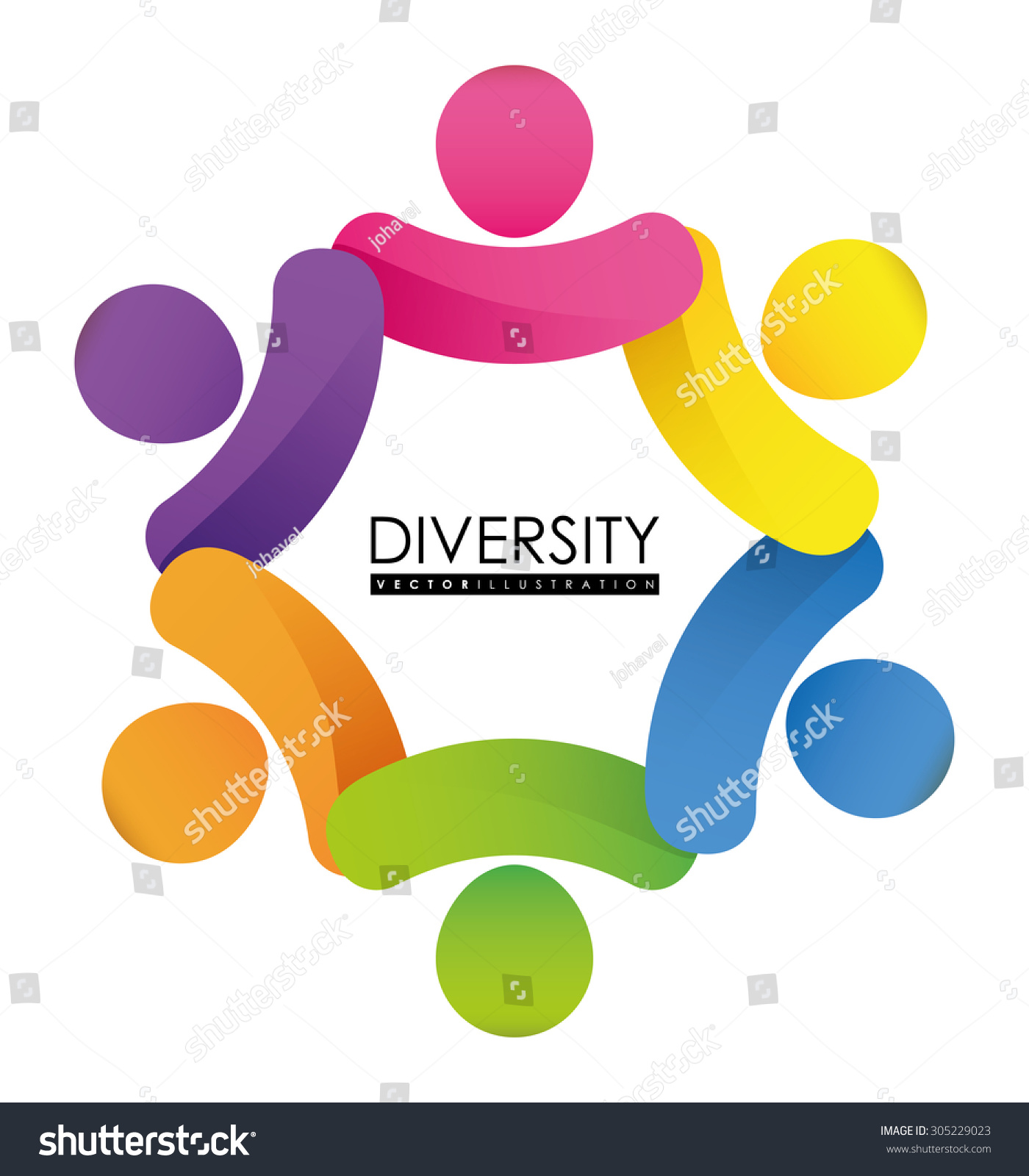 Diversity People Design Vector Illustration Eps Stock Vector (Royalty ...