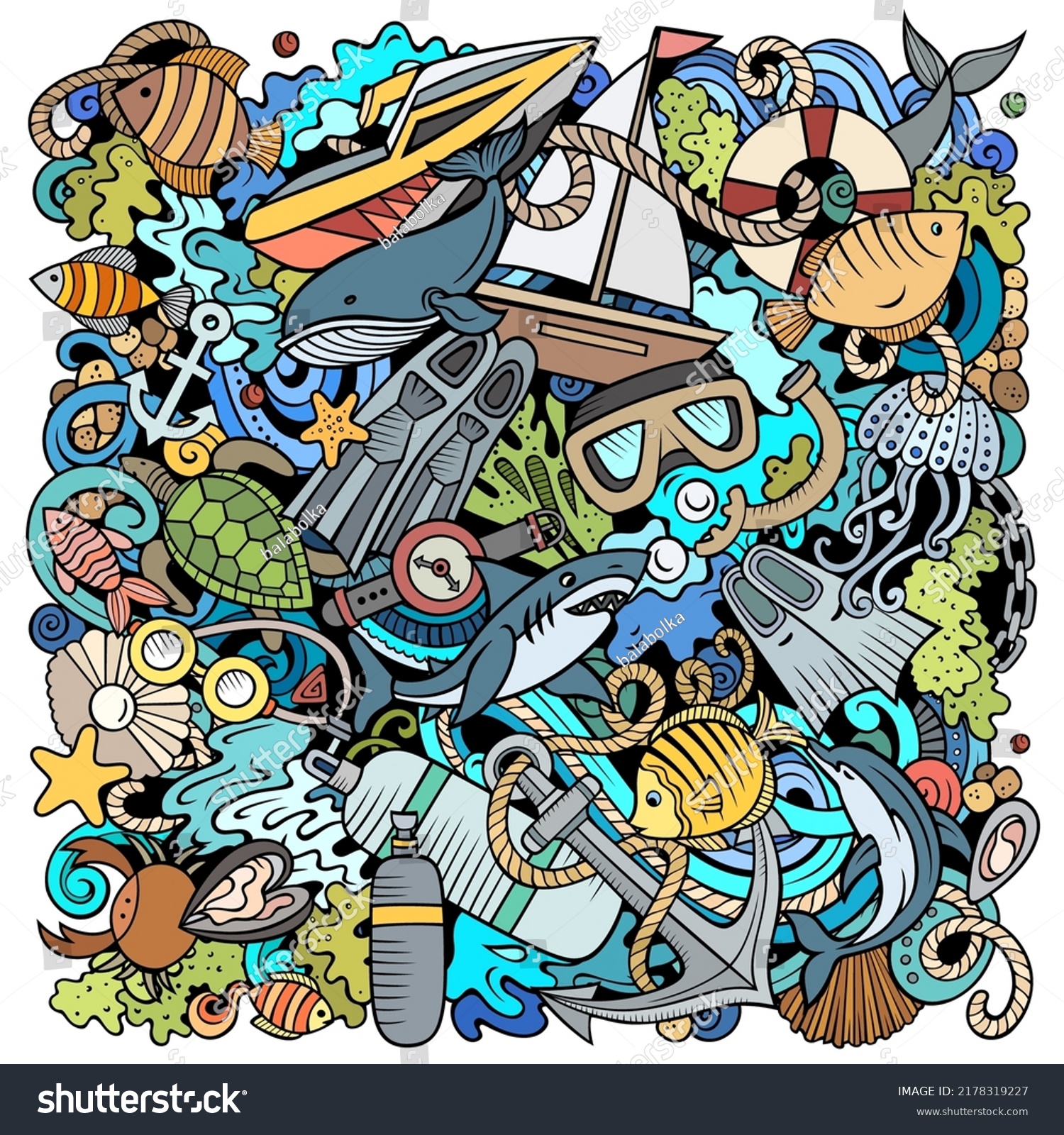 16,042 Diving doodle Images, Stock Photos & Vectors | Shutterstock