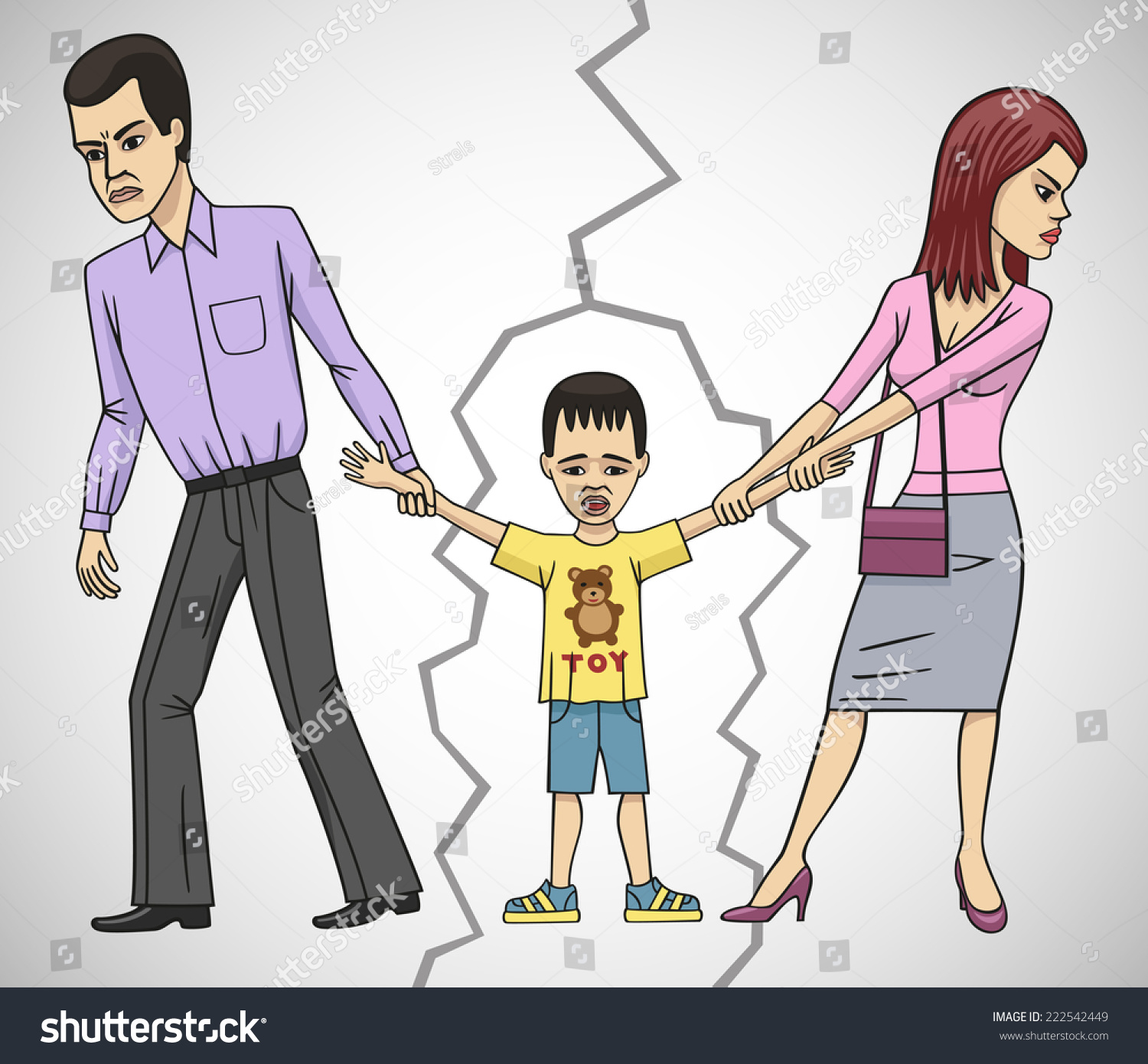 Divorce. Stock Vector Illustration 222542449 : Shutterstock