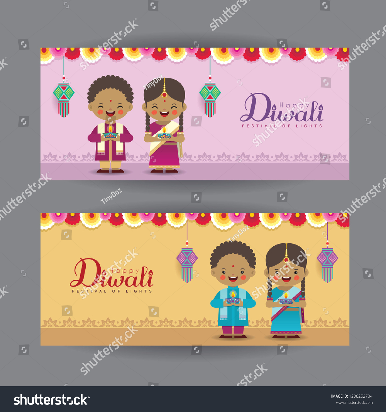 diwali deepavali banner template design cute stock vector royalty free 1208252734 https www shutterstock com image vector diwali deepavali banner template design cute 1208252734