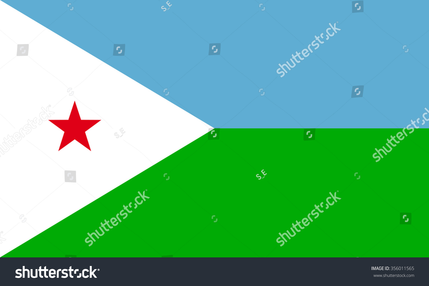SVG of Djibouti flag svg