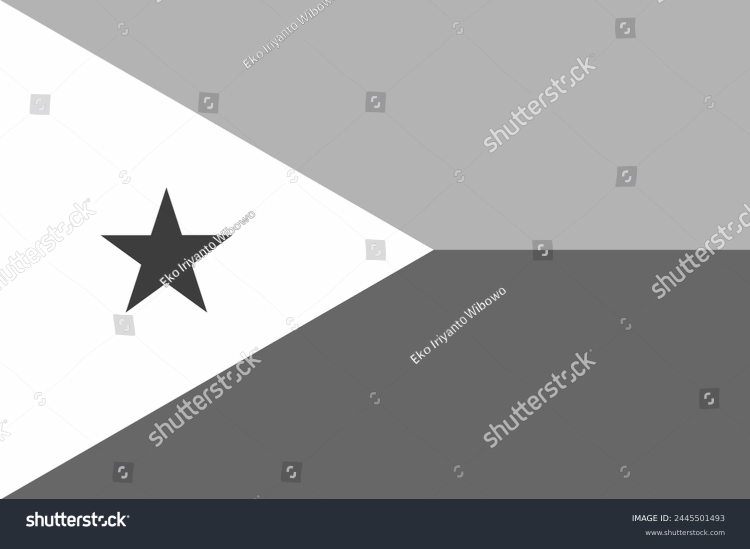 SVG of Djibouti flag original black and white svg