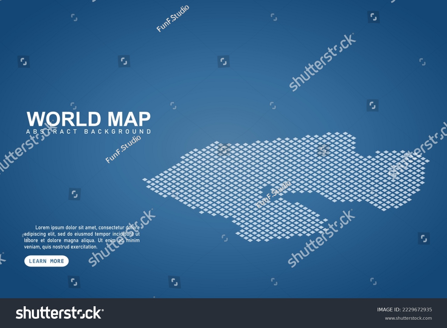 SVG of Djibouti Map - World map International vector template with isometric top and white pixel, grid, grunge, halftone style isolated on blue background for design, web - Vector illustration eps 10 svg