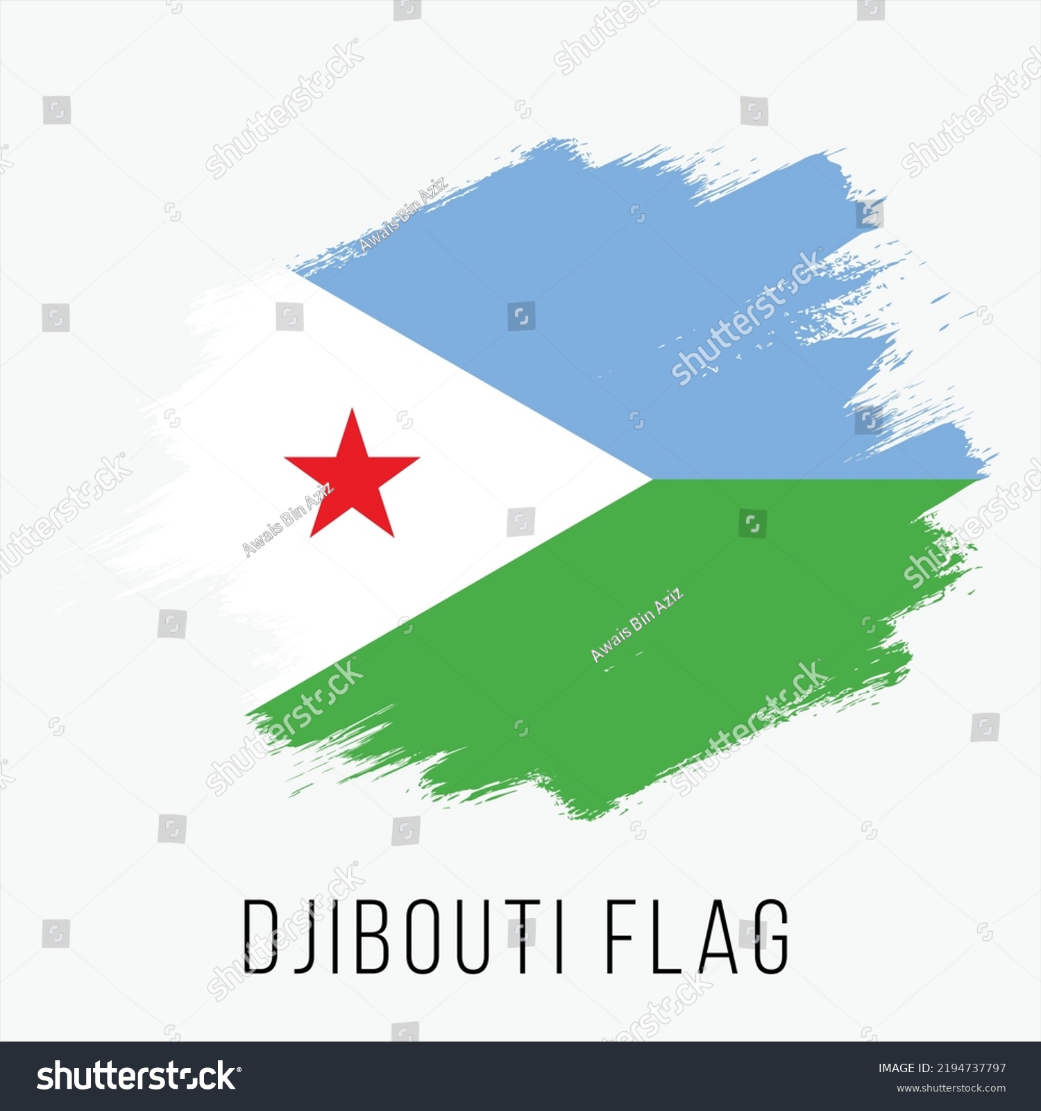 SVG of Djibouti Vector Flag. Djibouti Flag for Independence Day. Grunge Djibouti Flag. Djibouti Flag with Grunge Texture. Vector Template. svg