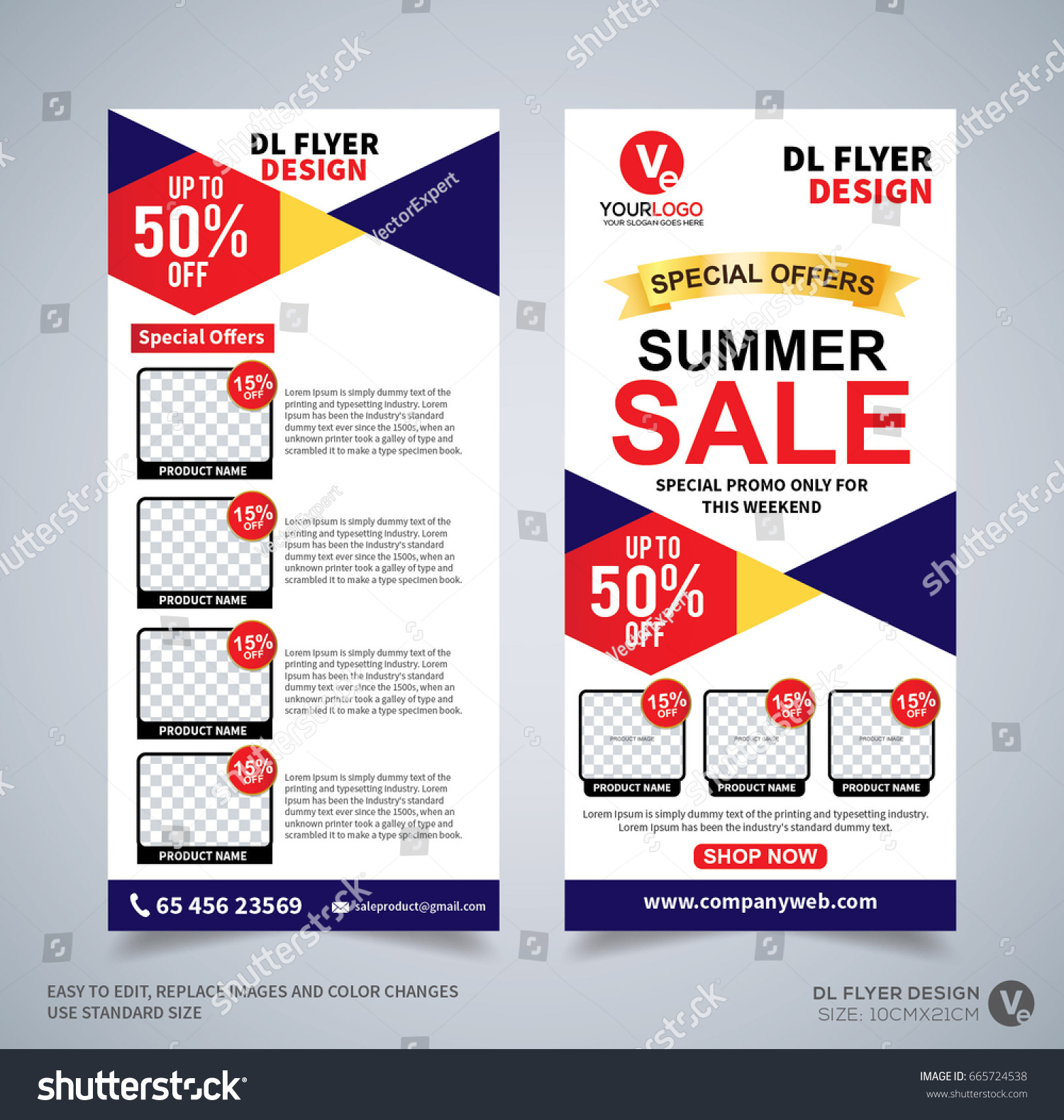 Dl Flyer Design Template Dl Corporate Stock Vector (Royalty Free For Dl Size Flyer Template