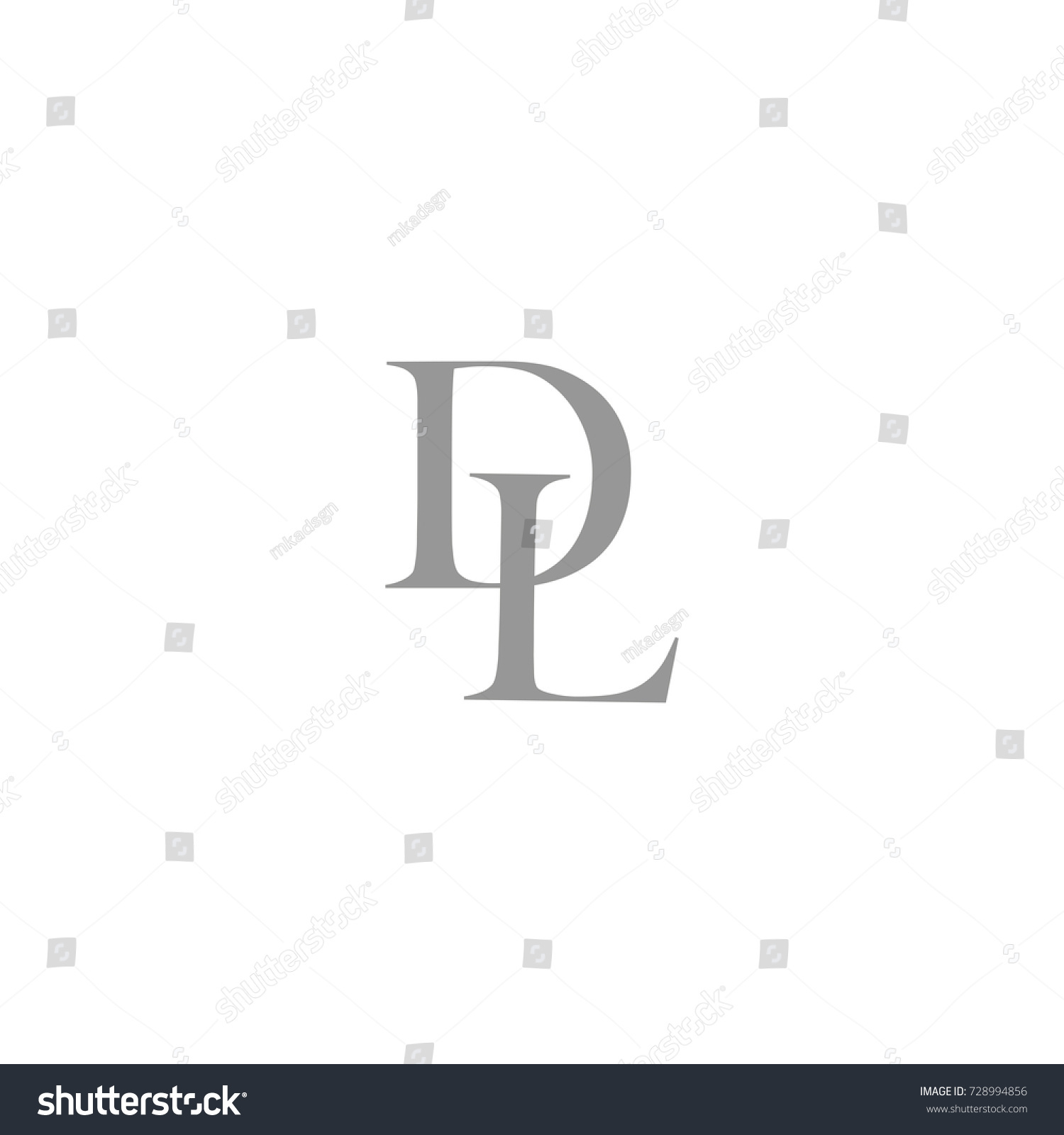 Dl Letter Logo Icon Vector Element Stock Vector (Royalty Free ...