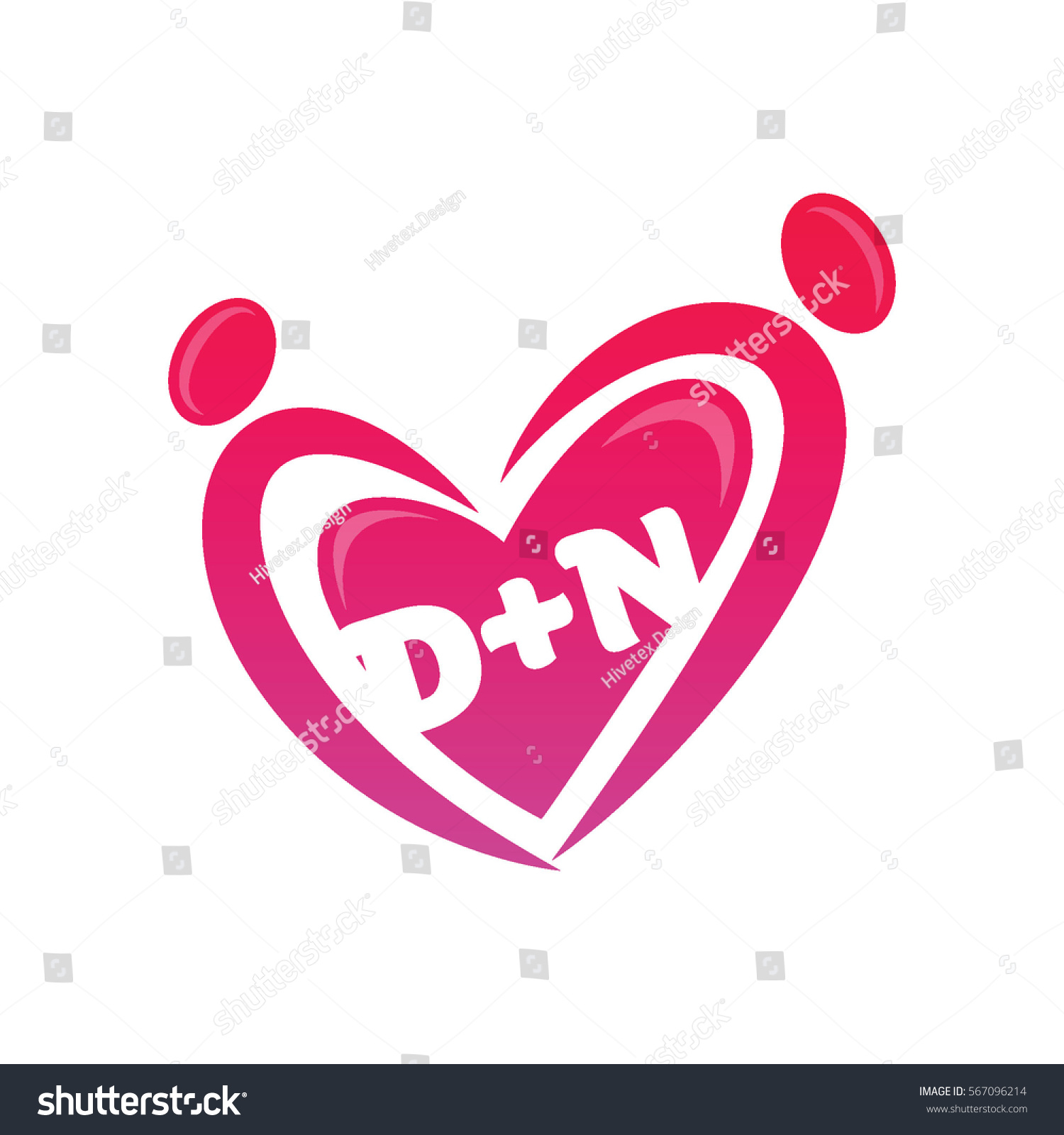 Dn Logo Stock Vector Royalty Free