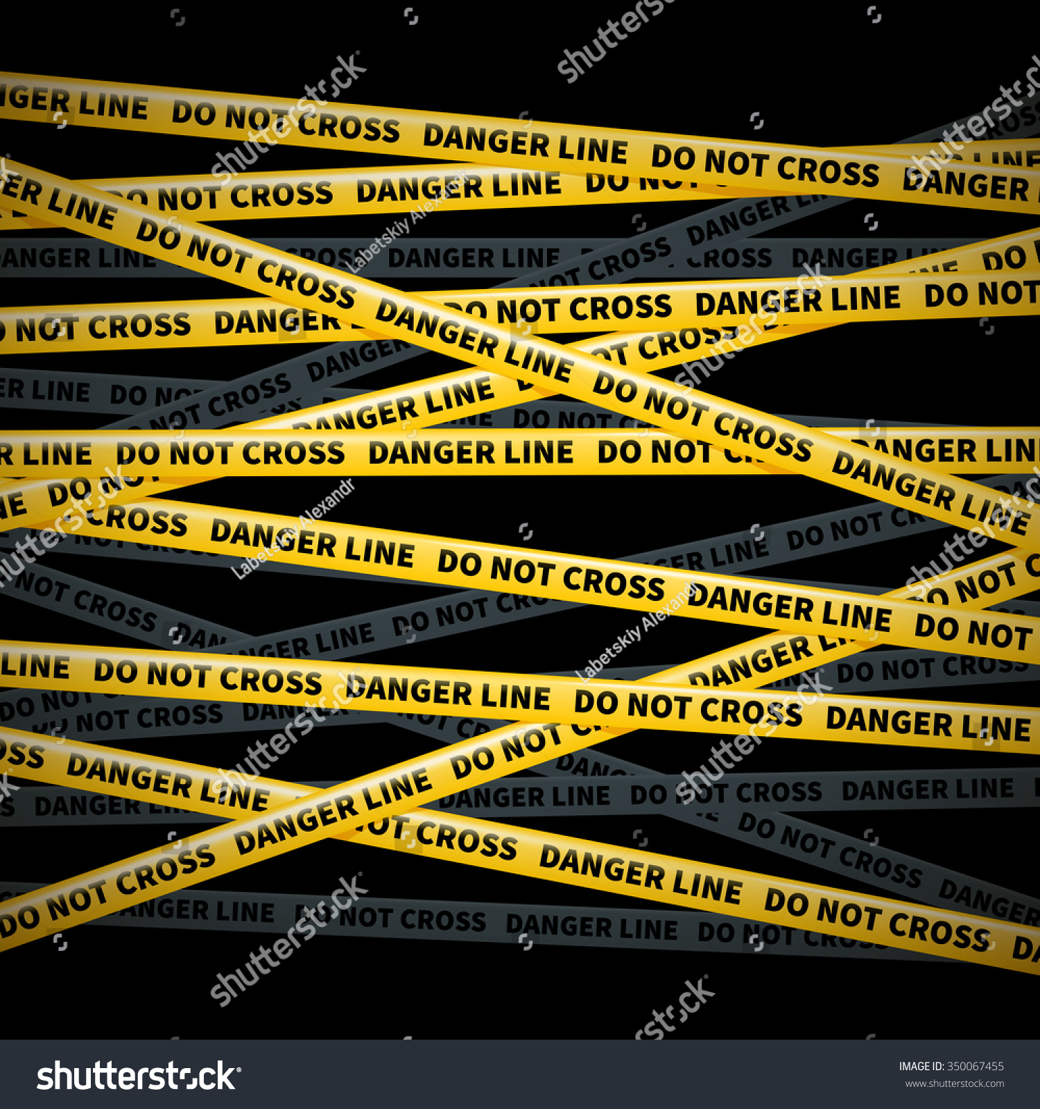 Do Not Cross Stock Vector (Royalty Free) 350067455 | Shutterstock