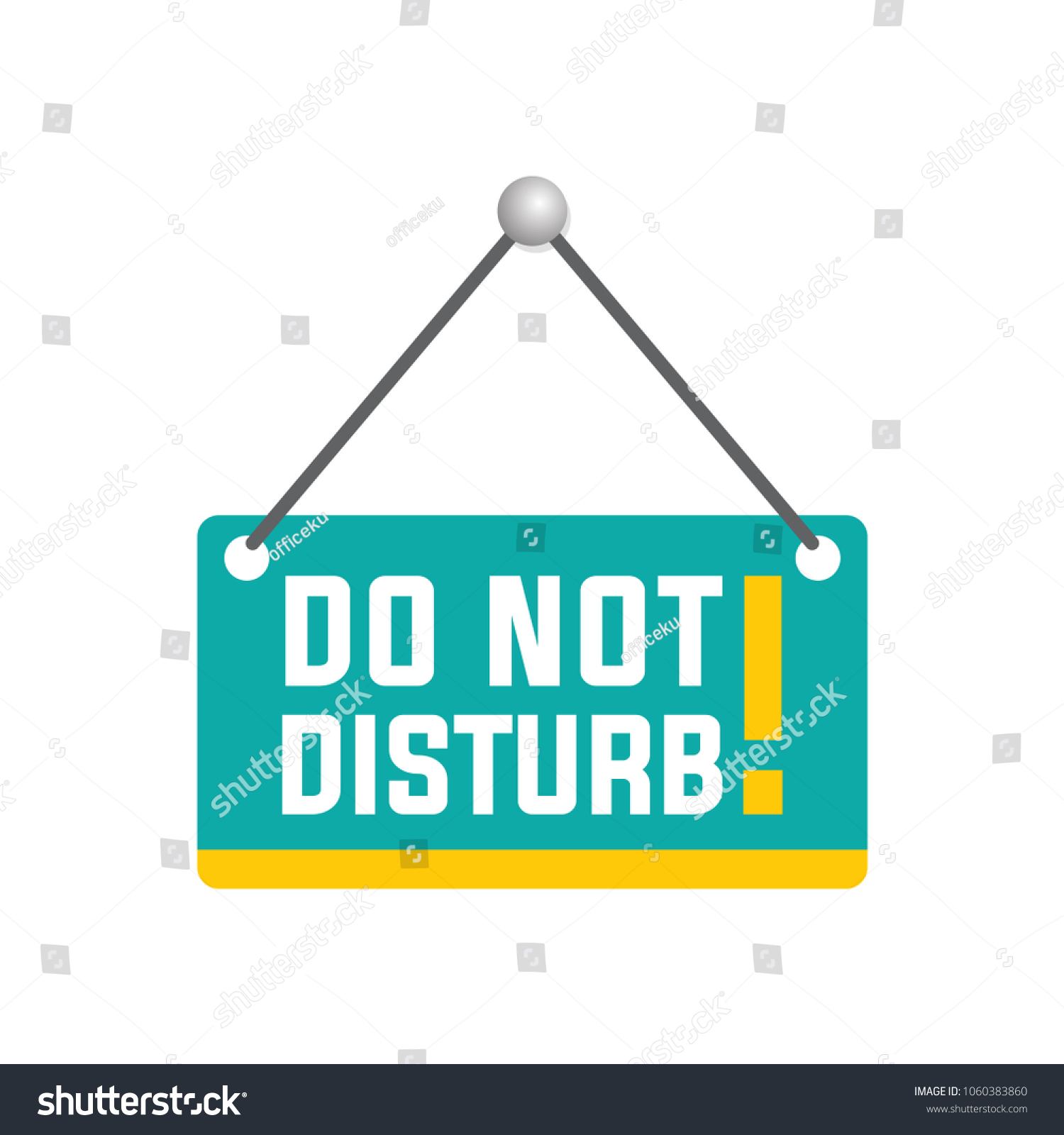 Do Not Disturb Sign Stock Vector (Royalty Free) 1060383860 Shutterstock