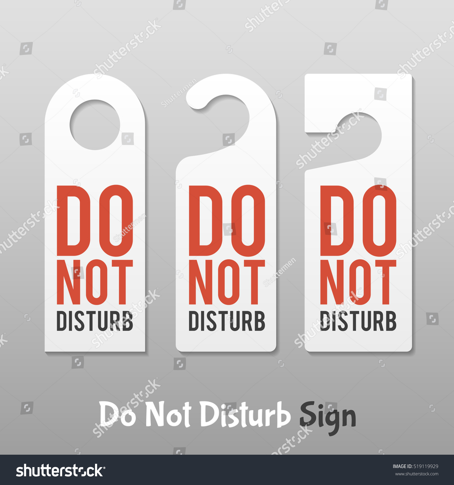 Do Not Disturb Hotel Door Signs