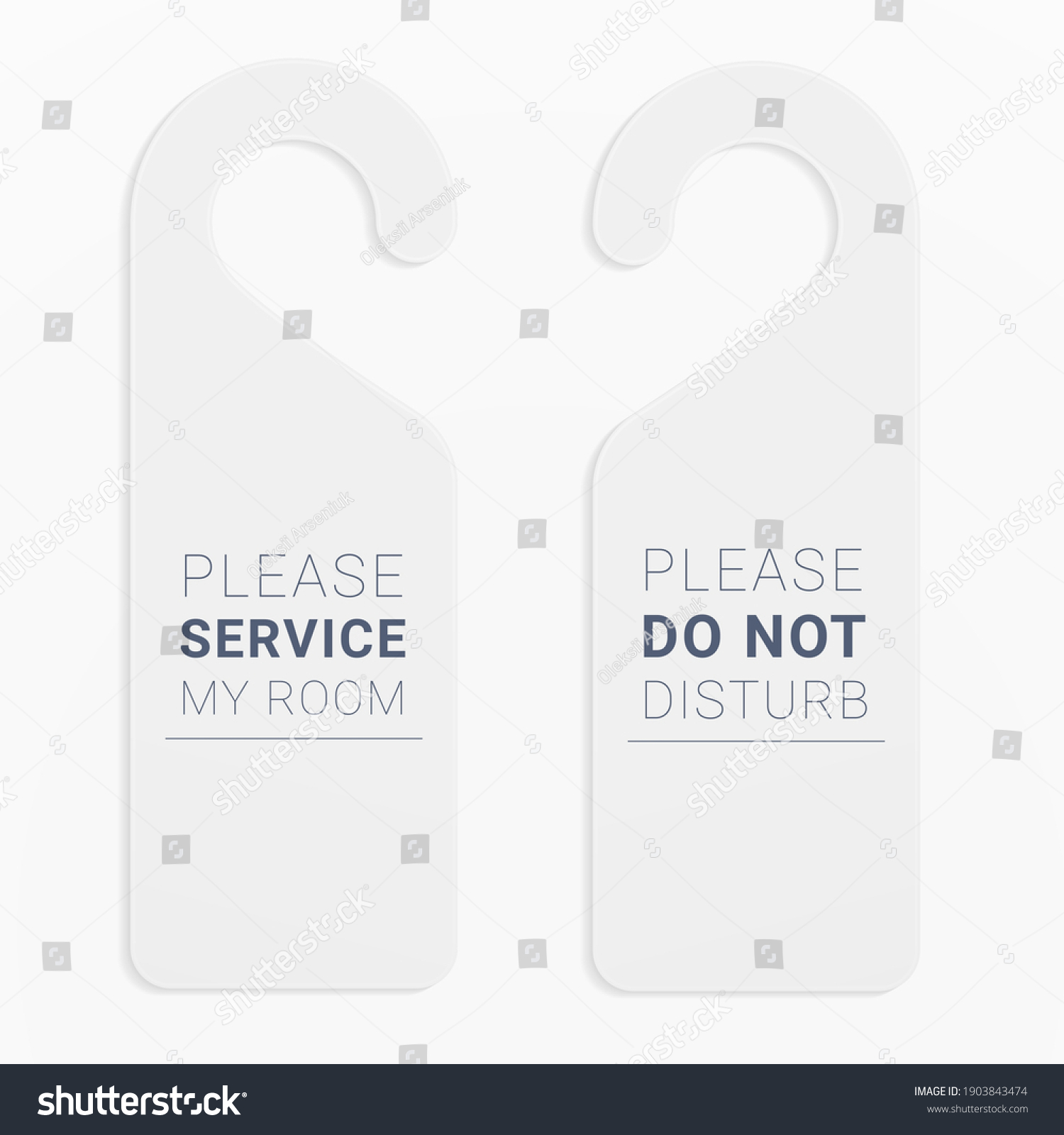 Do Not Disturb Sign Template Door Stock Vector Royalty Free 1903843474 