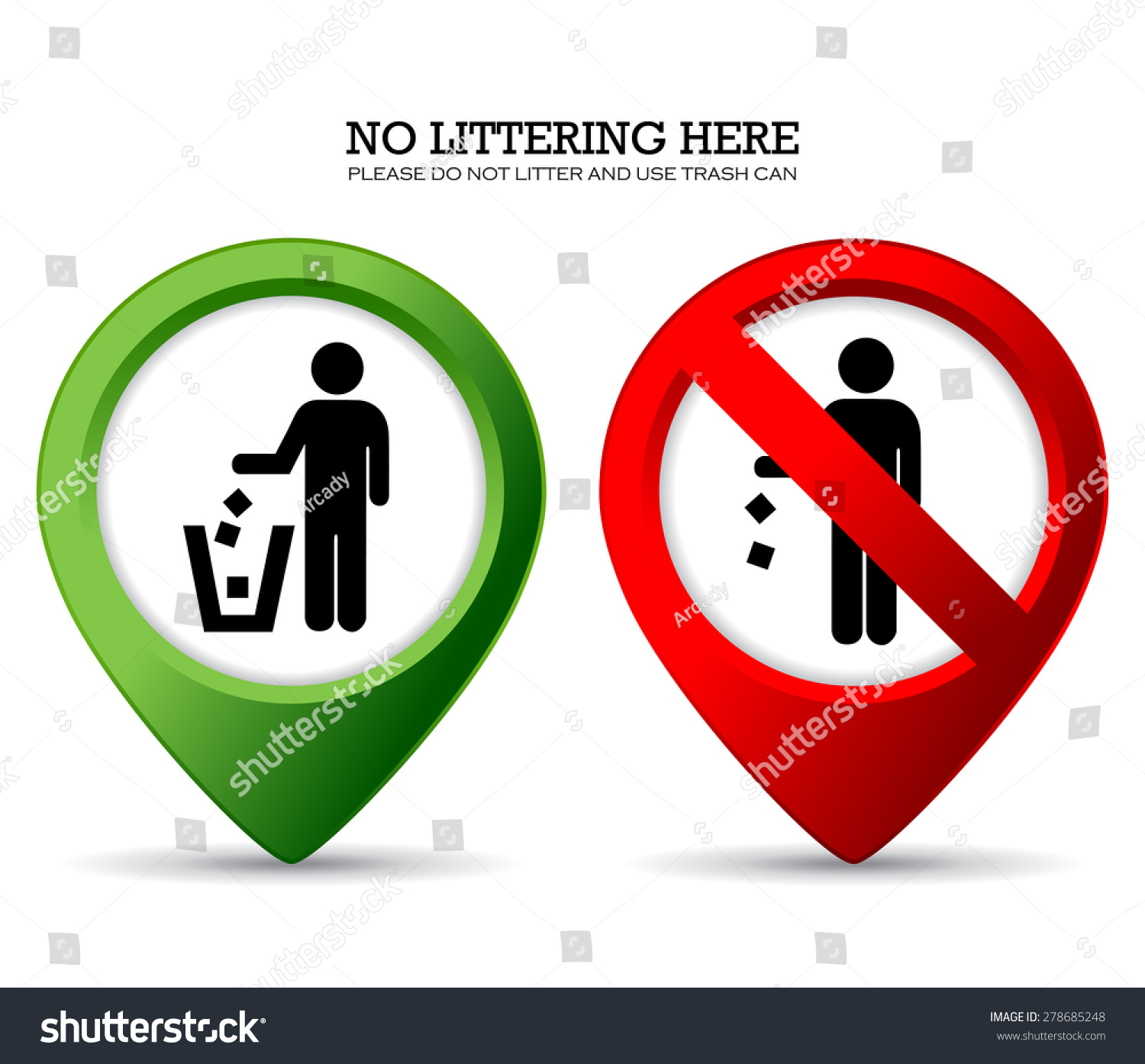 Do Not Litter Sign Stock Vector 278685248 Shutterstock