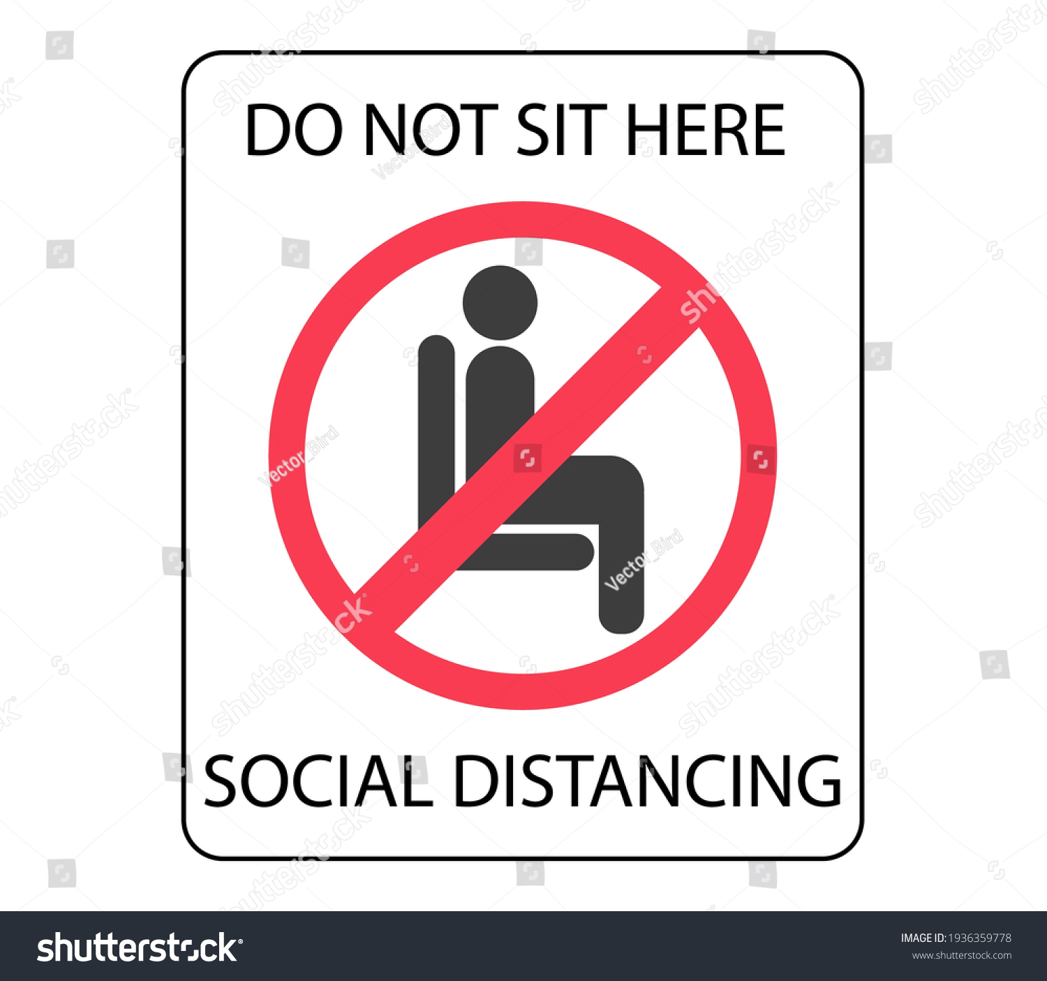 do-not-sit-here-sign-sticker-stock-vector-royalty-free-1936359778