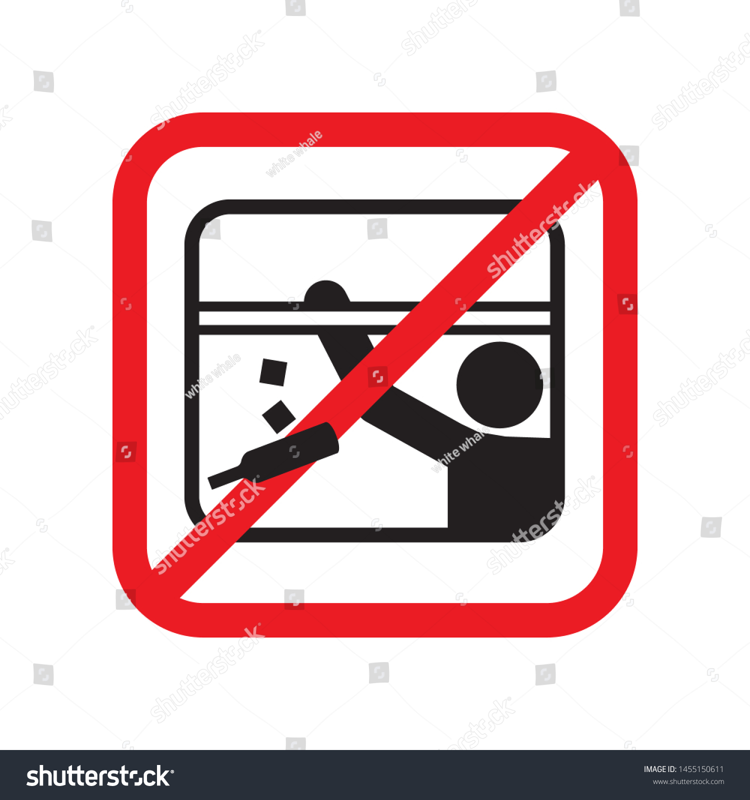 do not throw garbage out window 库存矢量图免版税1455150611 shutterstock