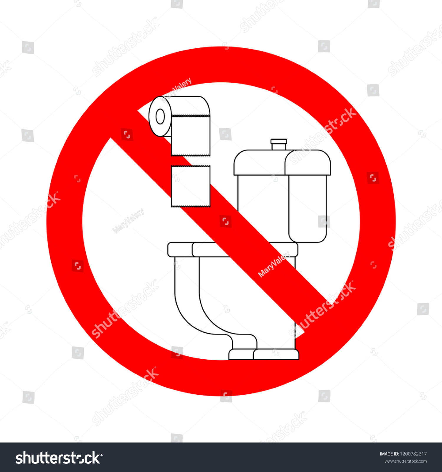 Do Not Throw Paper Towels Toilet Stock Vector Royalty Free 1200782317 Shutterstock 