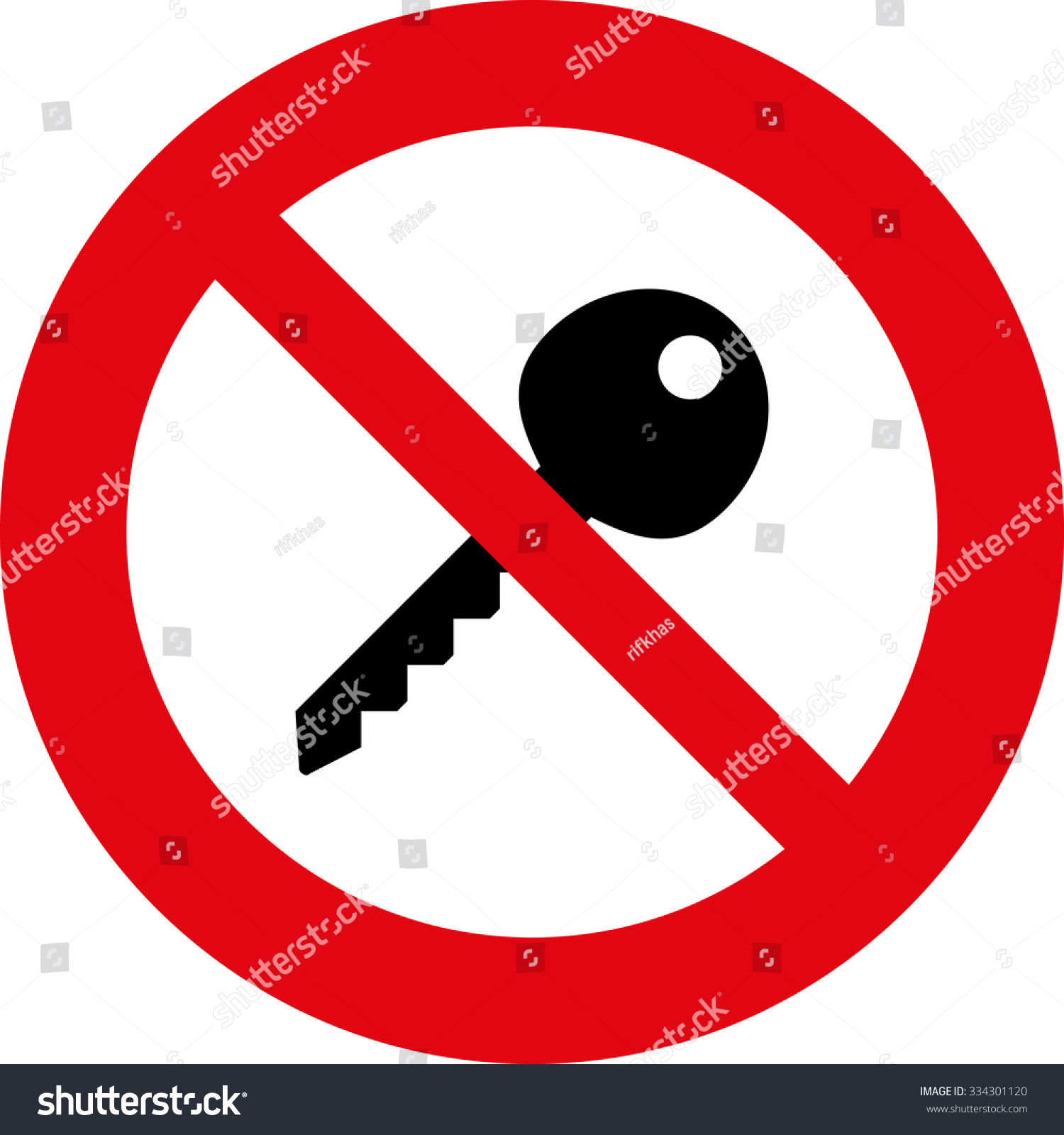 Do Not Use Key Safety Signs vector de stock (libre de regalías