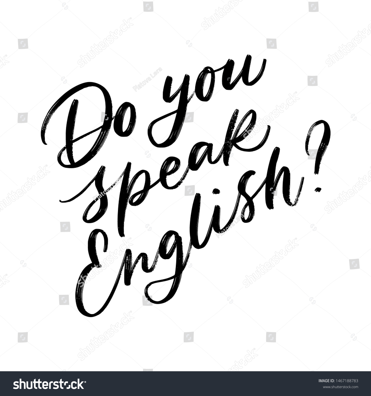 Do You Speak Vector Hand Lettering Vector C S n mi n Ph B n Quy n 