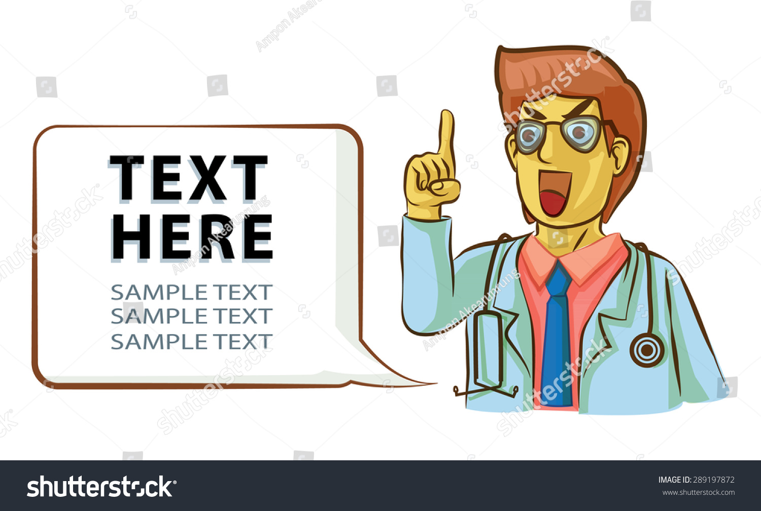Vektor Stok Doctor Cartoon Vector (Tanpa Royalti) 289197872 | Shutterstock