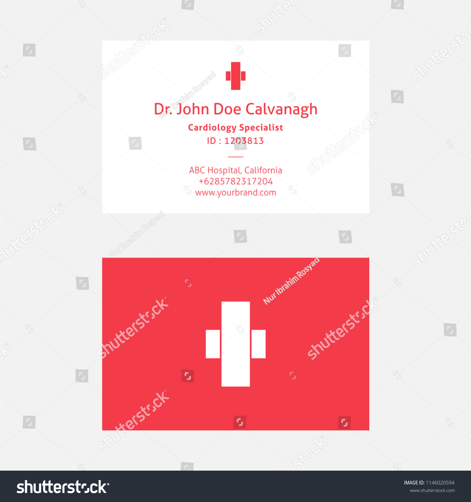 Doctor Id Card Template Stock Vector (Royalty Free) 21 Intended For Doctor Id Card Template