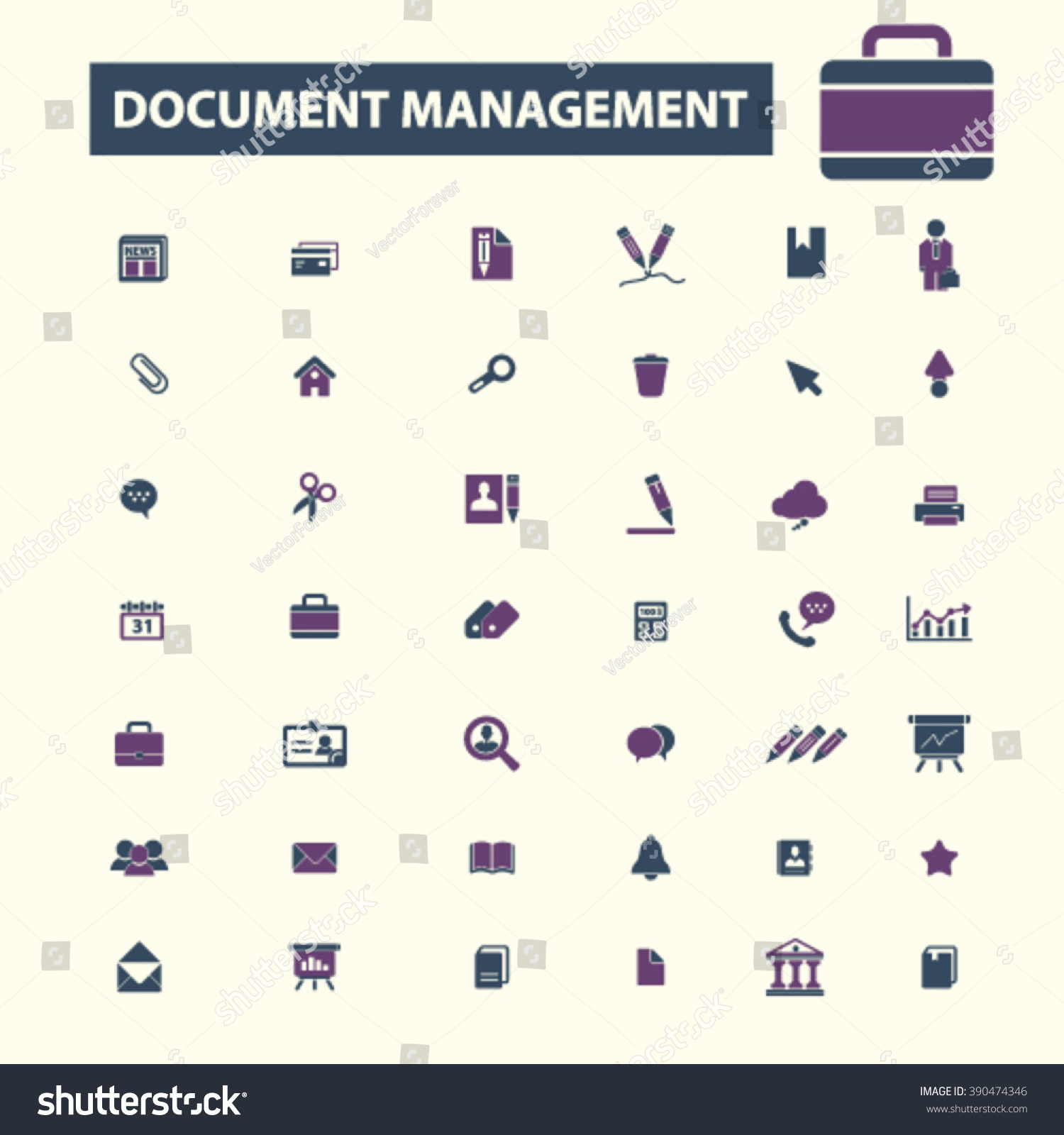 Document Management Icons Stock Vector Royalty Free 390474346 Document Management Icons Stock Vector Royalty Free 390474346
