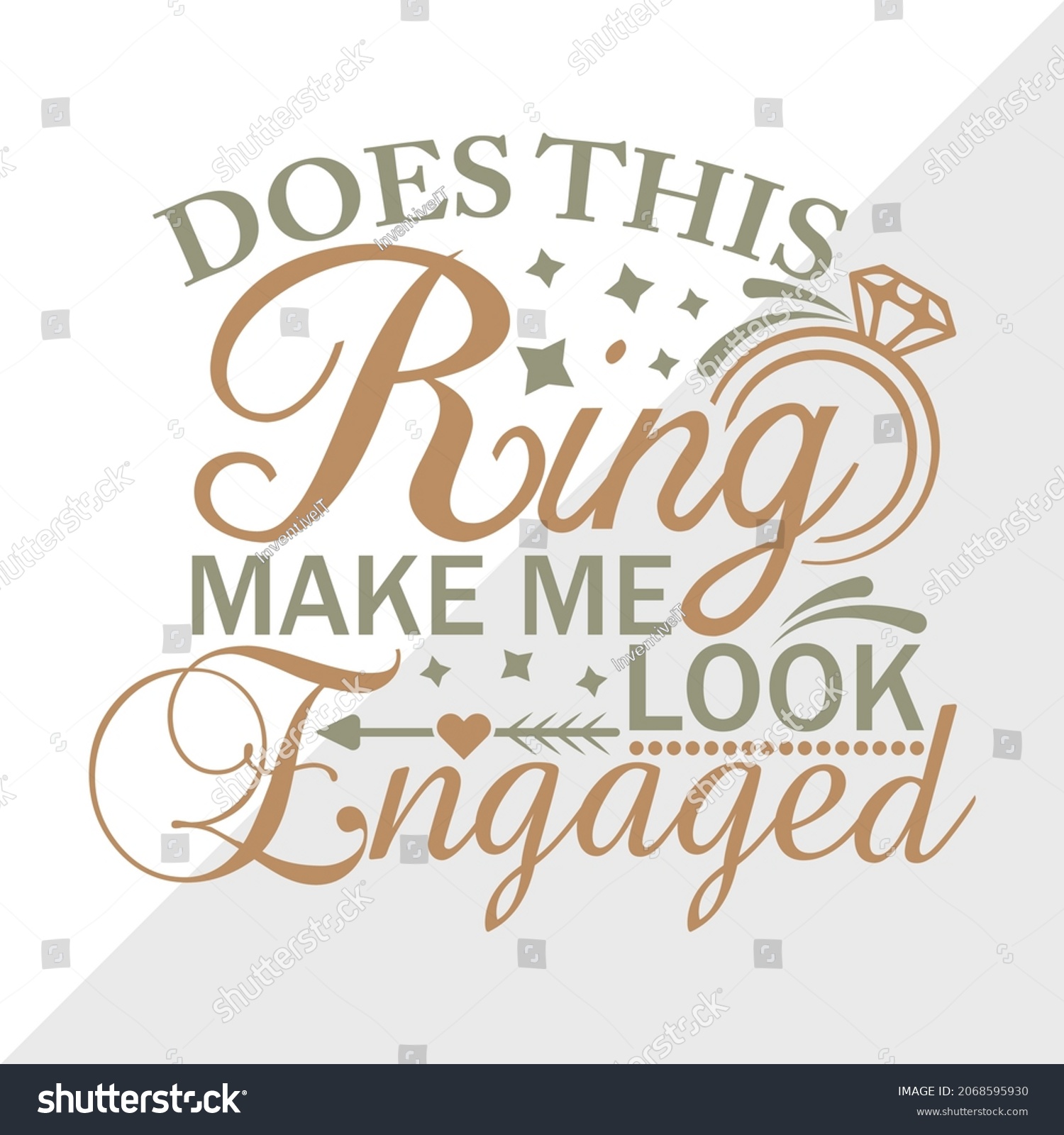 SVG of Does This Ring Make Me Look Engaged Printable Vector Illustration svg