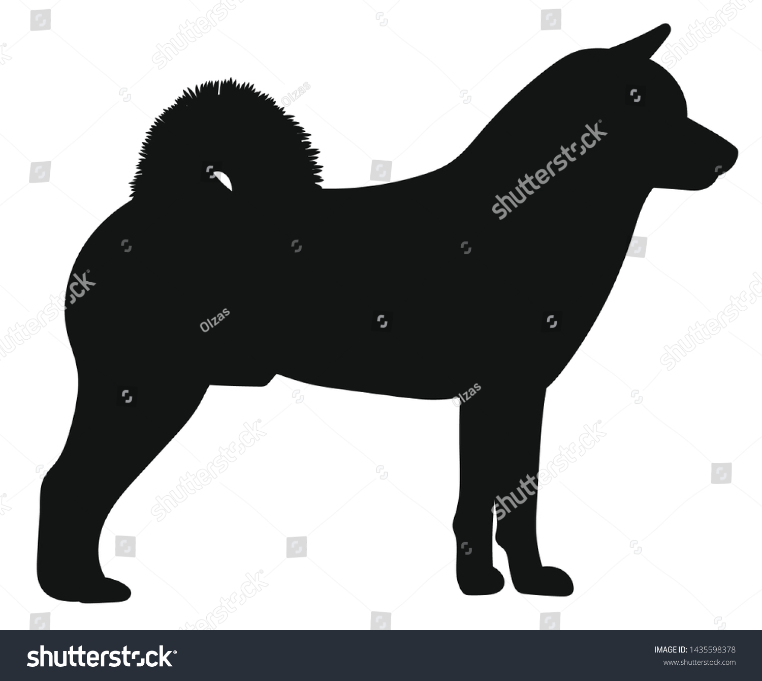 962 Akita silhouette Images, Stock Photos & Vectors | Shutterstock