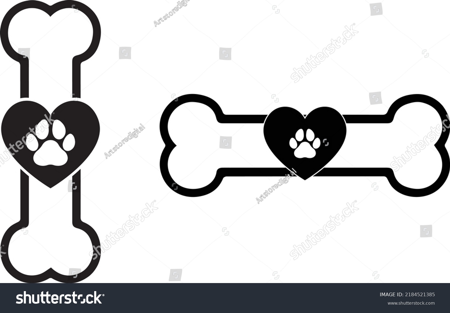 SVG of Dog Bone 1 Dog Svg Vector File svg