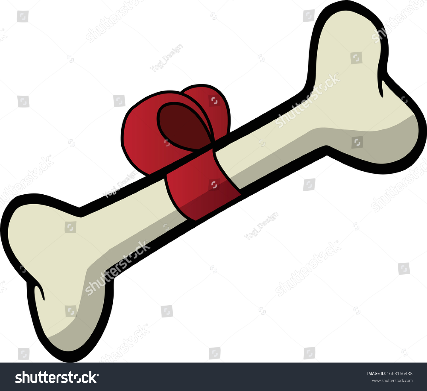dog bone bow tie