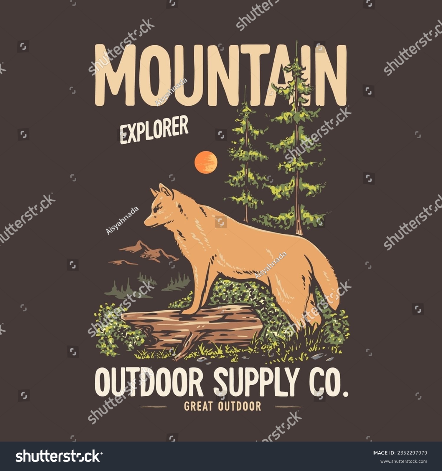 SVG of dog camping mountain vector illustration svg