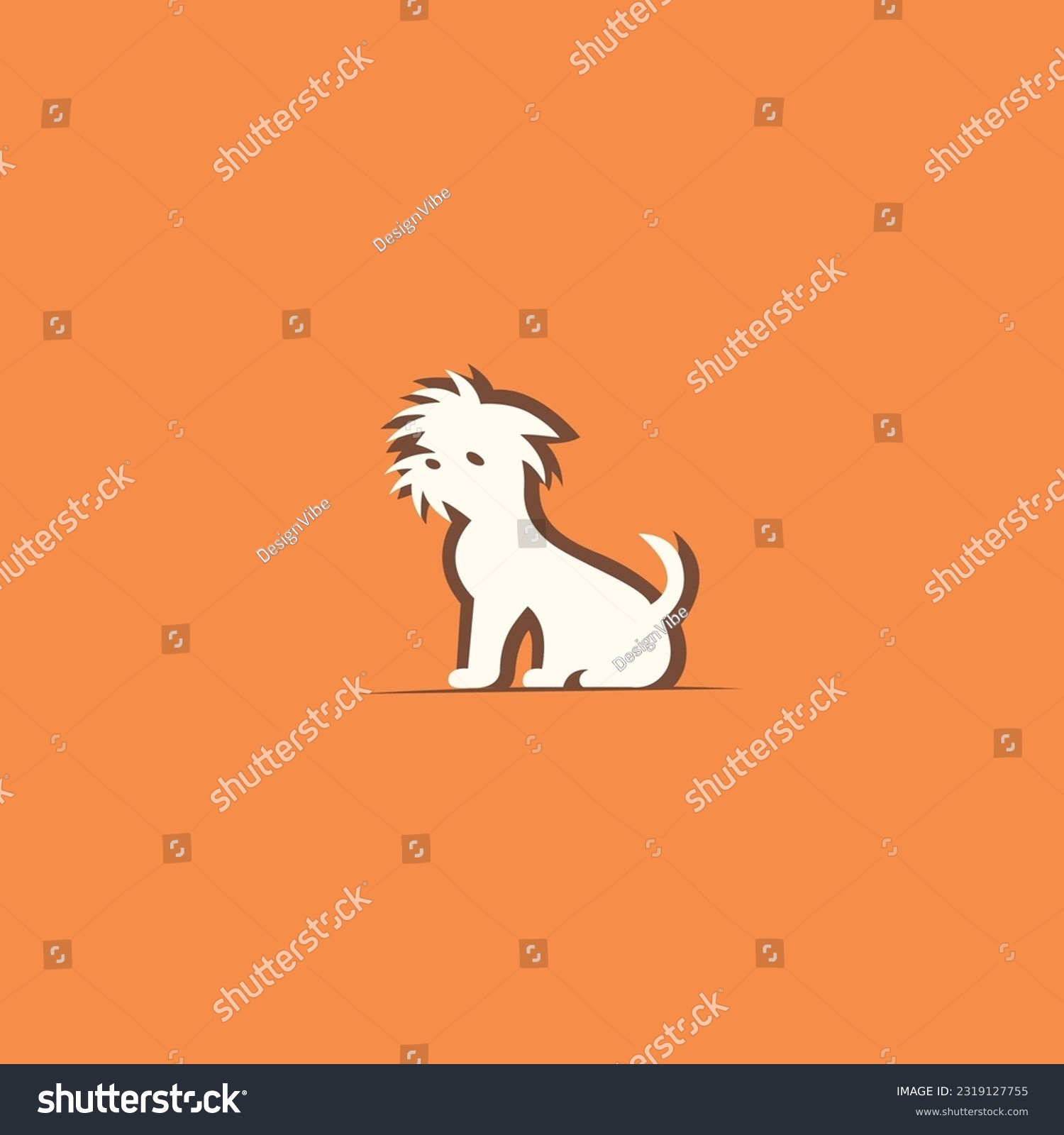 SVG of dog cute cartoon design, Shisu dog, shih tzu vector illustration. svg