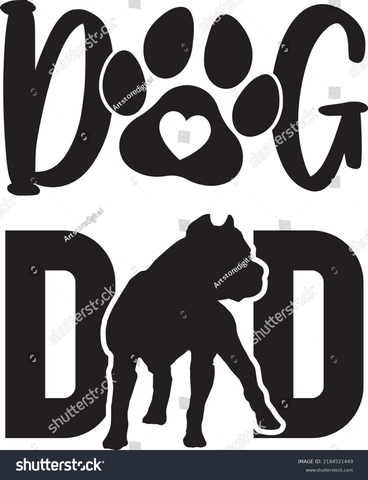 SVG of Dog Dad Dog Svg Vector File svg