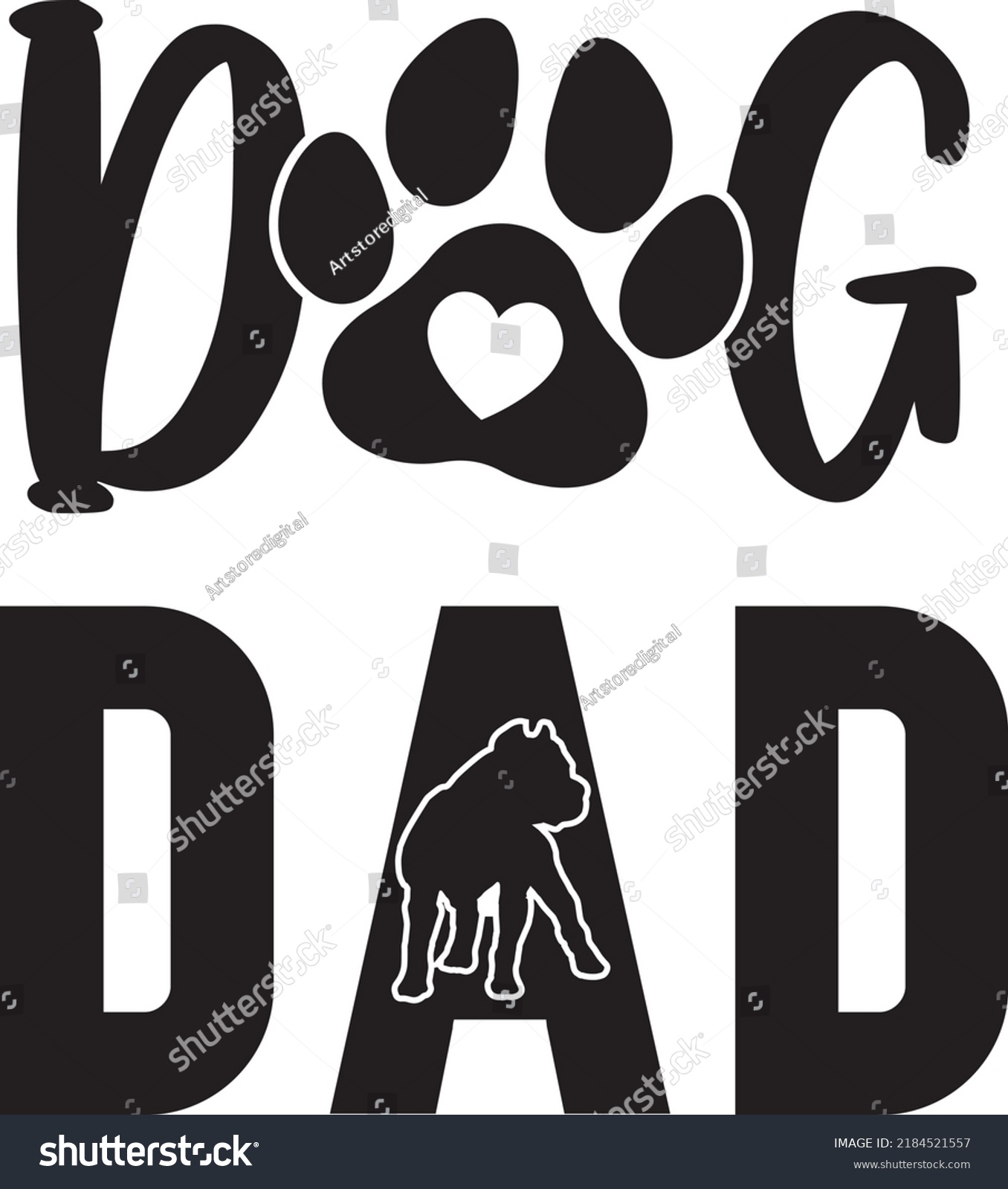 SVG of Dog Dad 1 Dog Svg Vector File svg