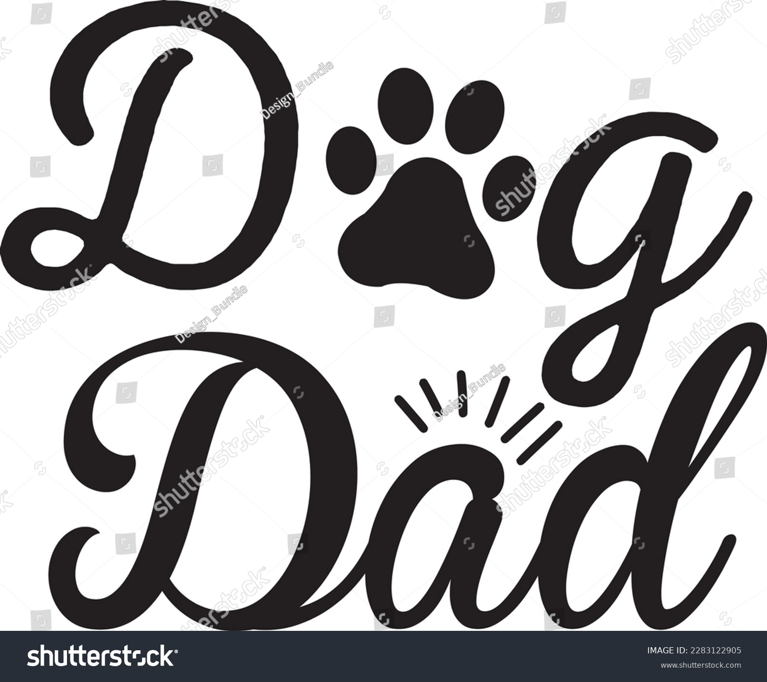 SVG of Dog Dad svg ,dog design, dog Svg design svg