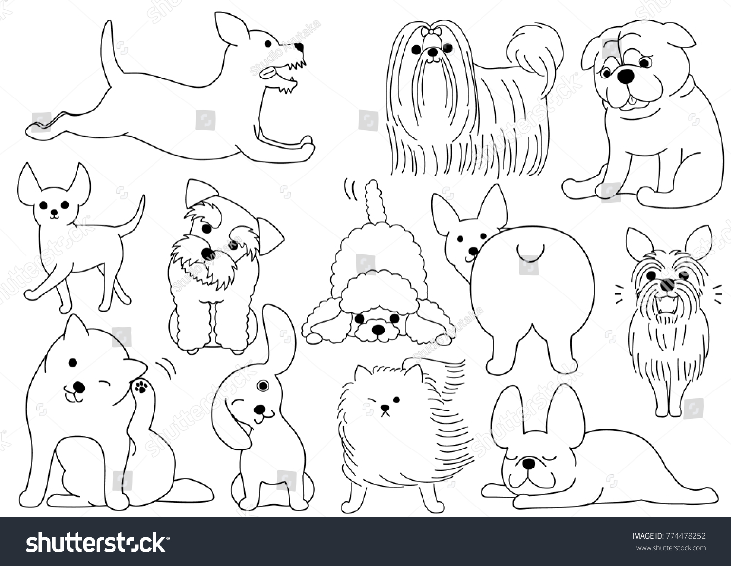 1,415 imágenes de Poodle line art - Imágenes, fotos y vectores de stock ...