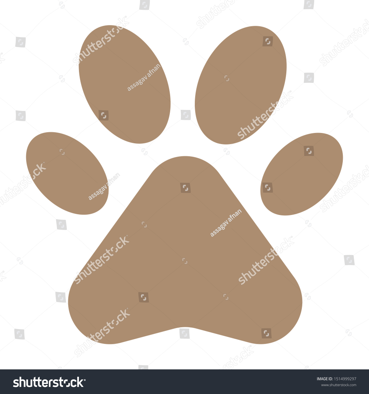 dog foot step