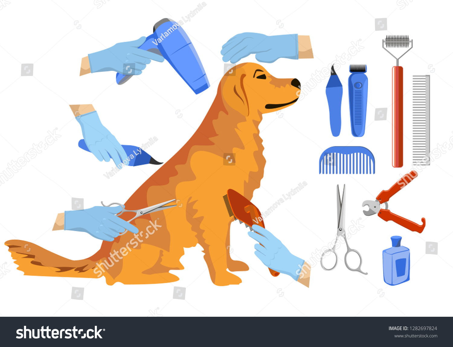 golden retriever grooming tools