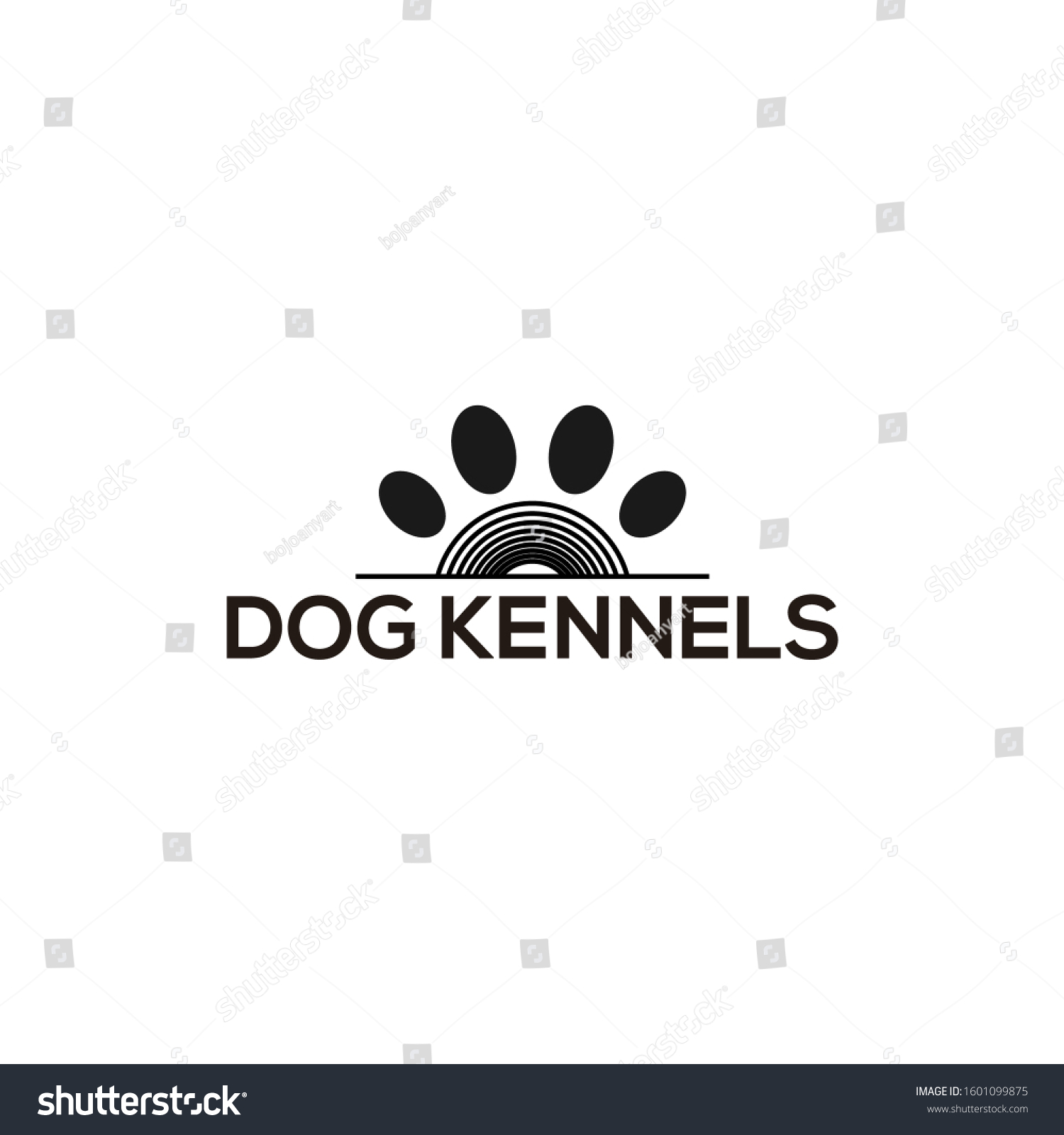 Dog Kennels Logo Design Concept Vector Vector De Stock libre De dog-kennels-logo-design-concept-vector-vector-de-stock-libre-de