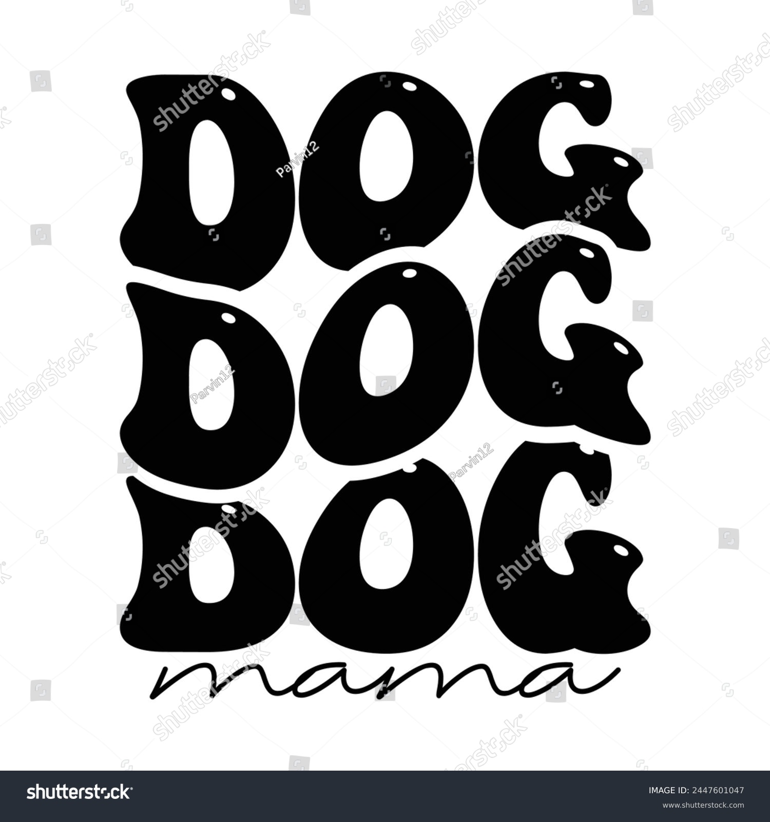 SVG of Dog mama funny design cut file svg
