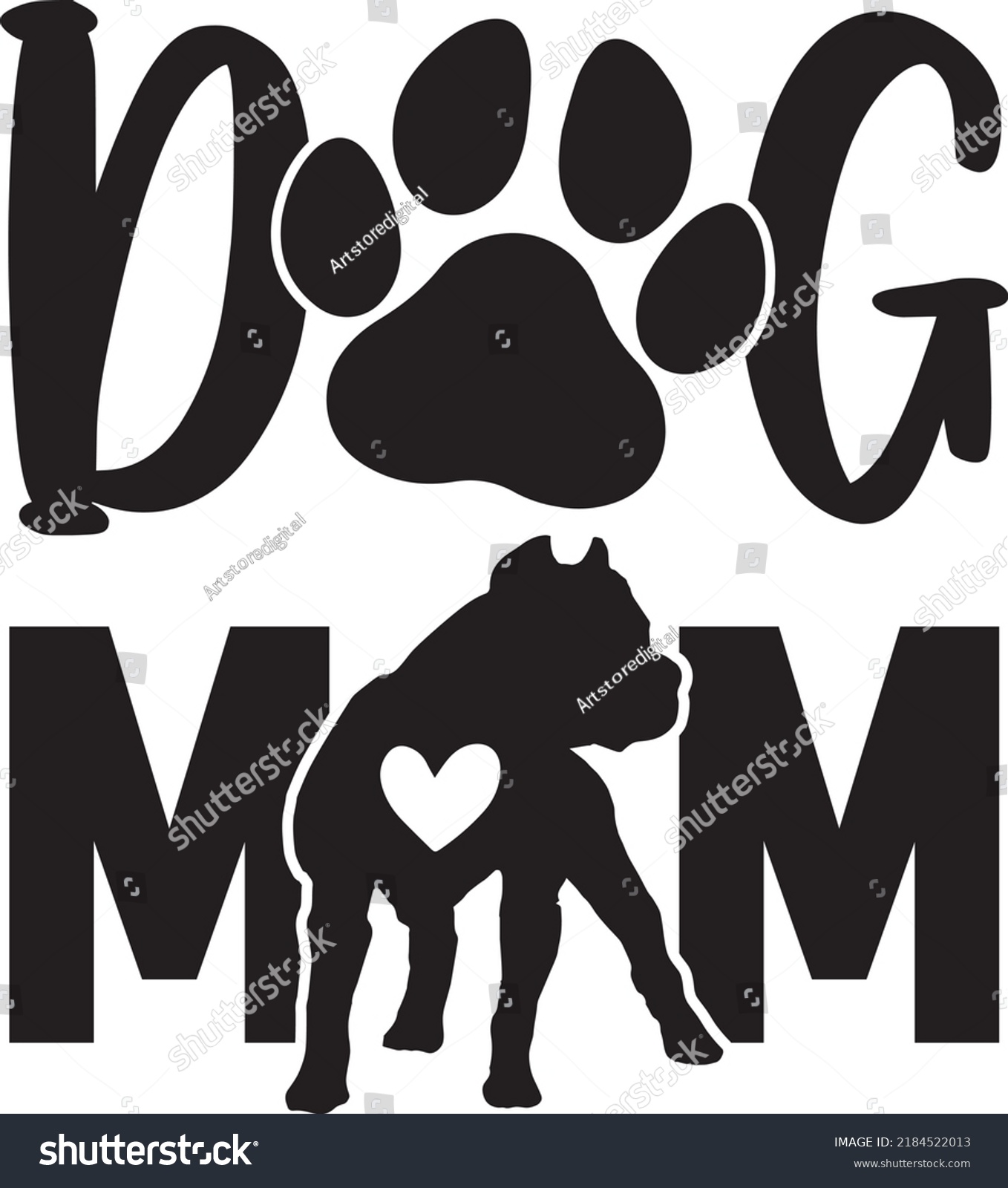 SVG of Dog Mom Dog Svg Vector File svg