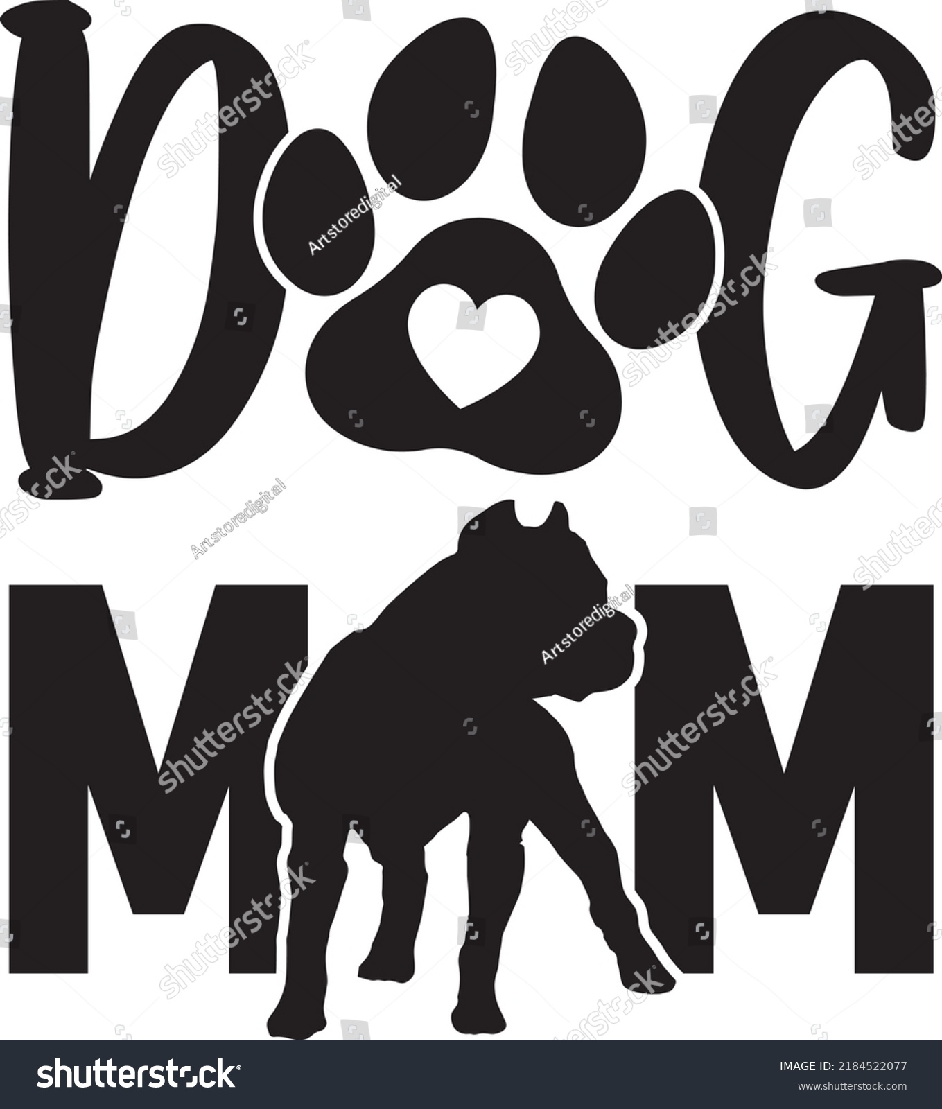SVG of Dog Mom 1 Dog Svg Vector File svg