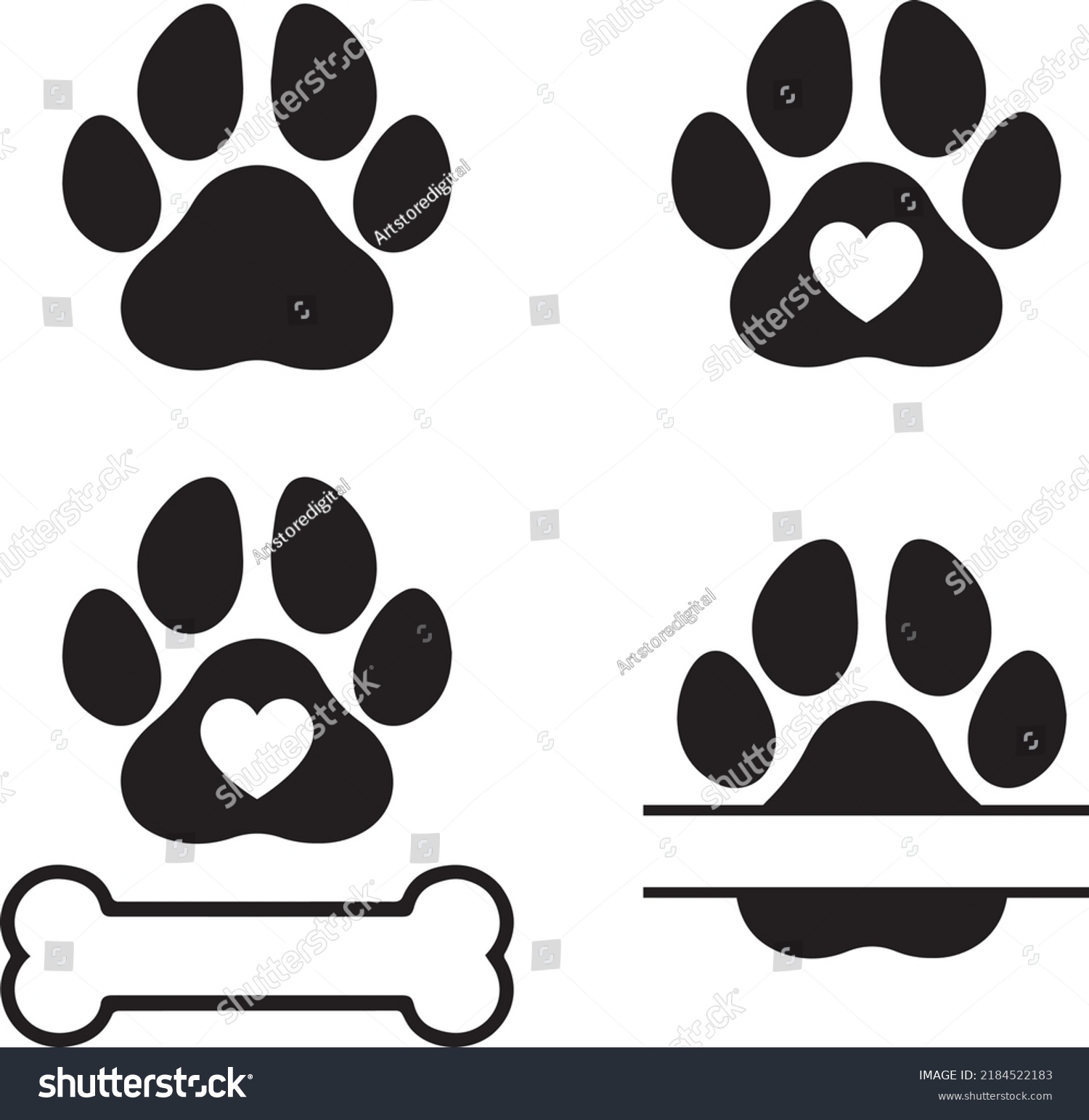 SVG of Dog Paw Dog Svg Vector File svg
