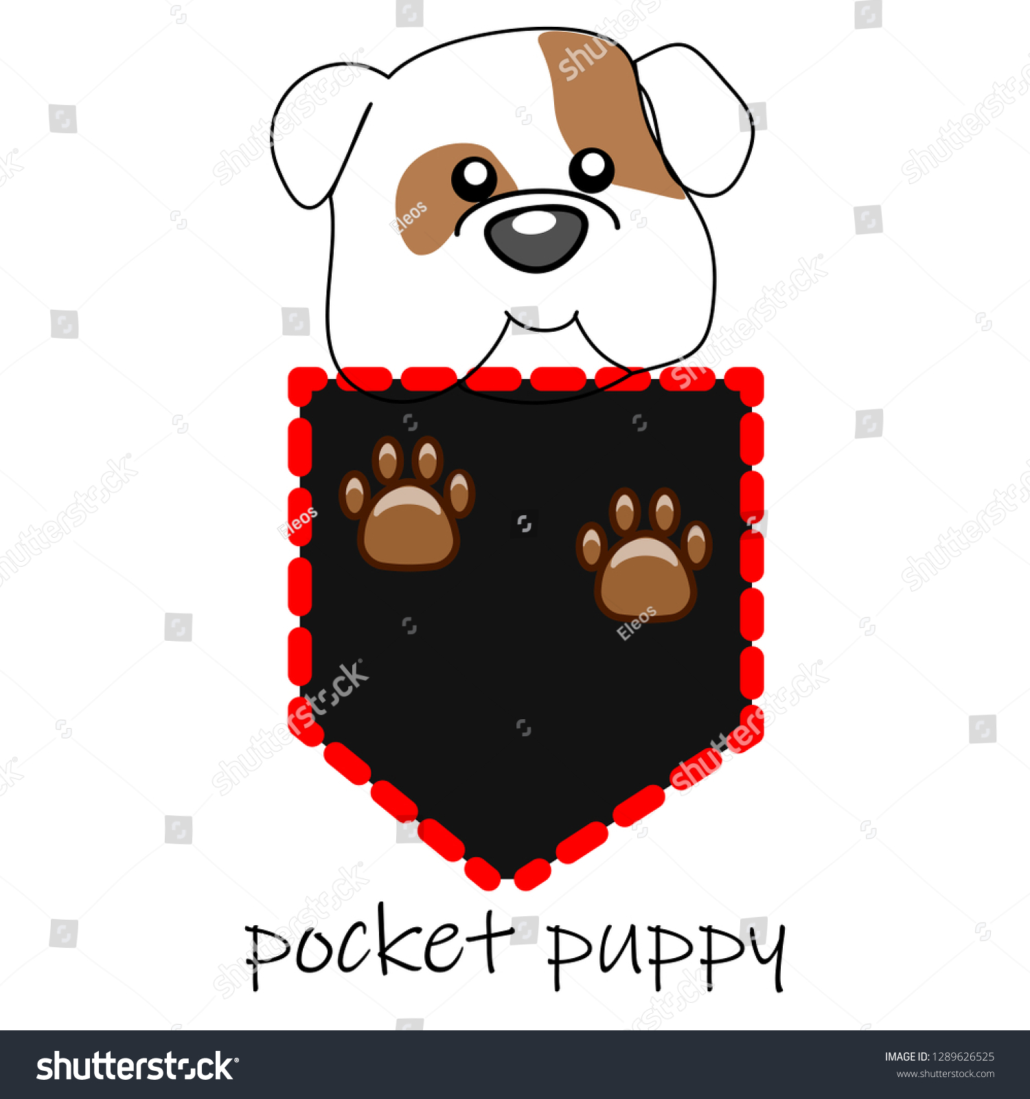 puppy pocket shirt
