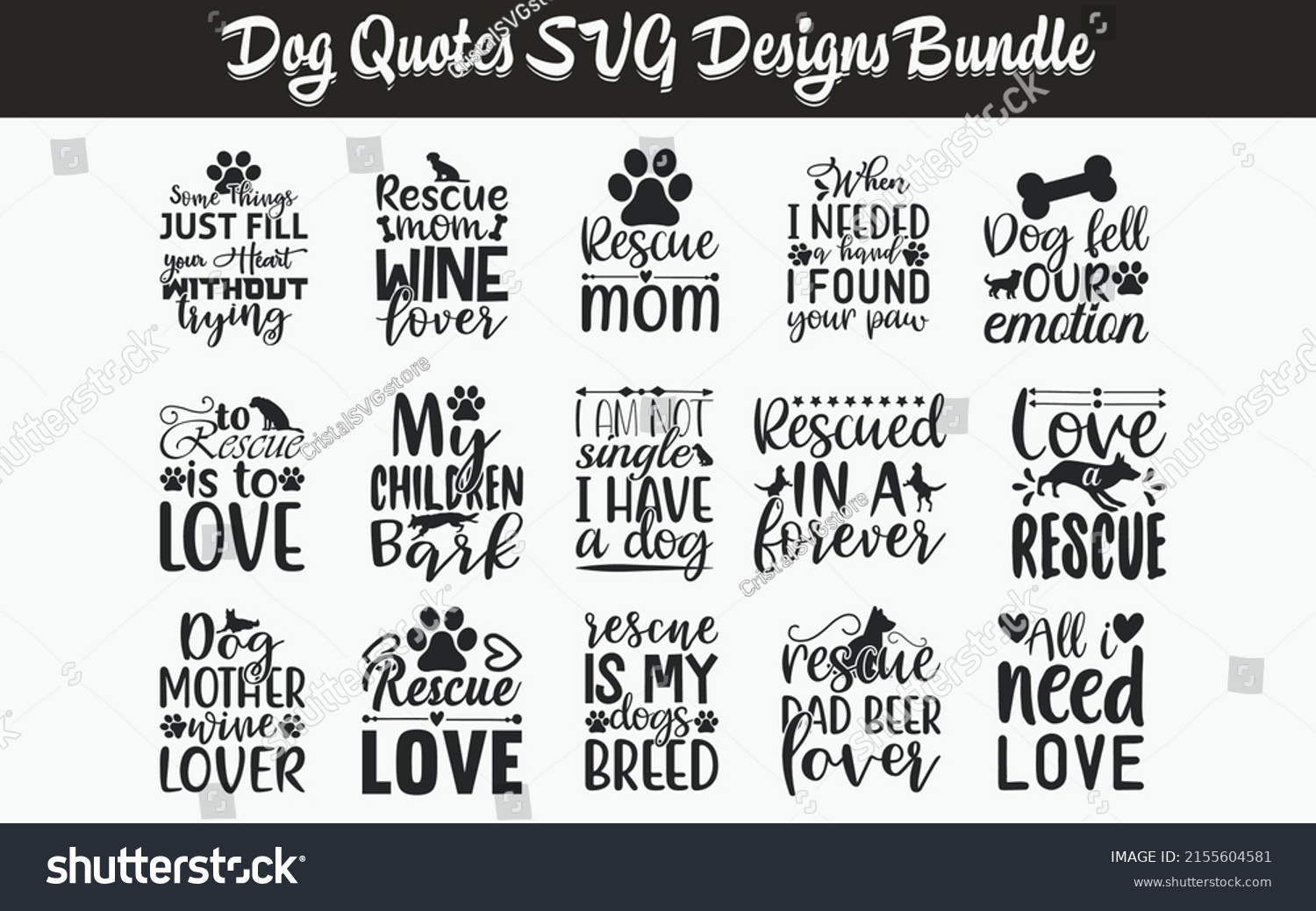 SVG of Dog Quotes SVG Cut Files Designs Bundle, Dog quotes SVG cut files, doggy quotes t shirt designs, Saying about doggy, Dog cut files, Canine quotes eps files, Saying of Pooch, svg