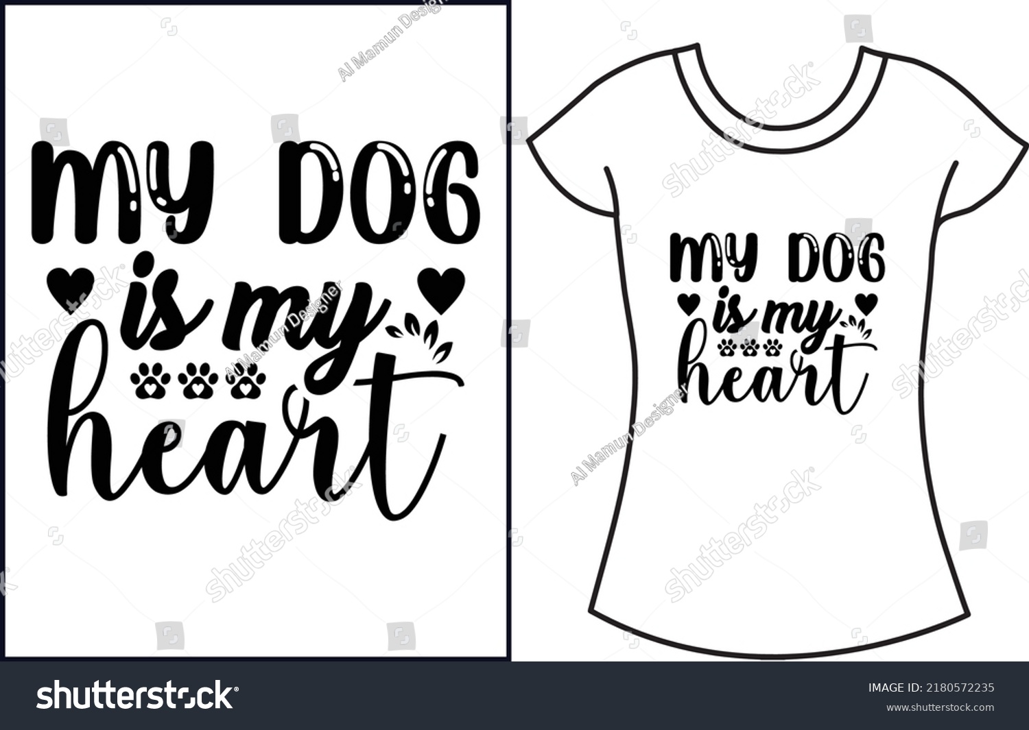 SVG of Dog svg t shirt design. Dog lover t shirt design gift for women. svg