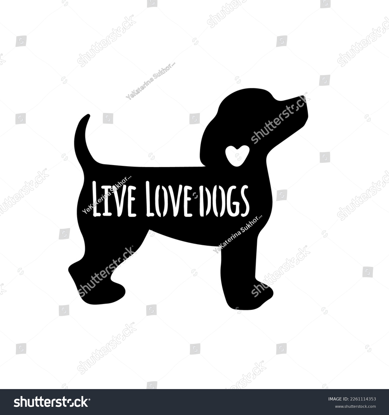 SVG of Dog Svg Vector File - head isolated on white. Hand drawn inspirational quotes about dogs. Lettering for poster, t-shirt, card, invitation, sticker, Modern brush calligraphy svg